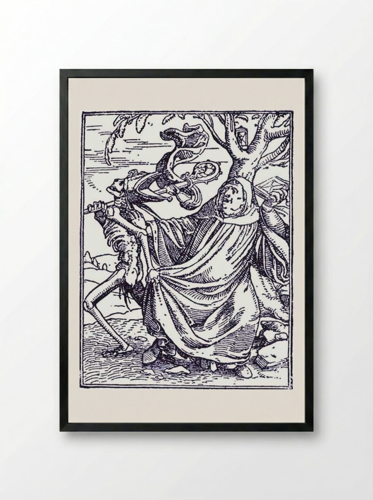 The Abbot - Hans Holbein the Younger - Framed Print Black