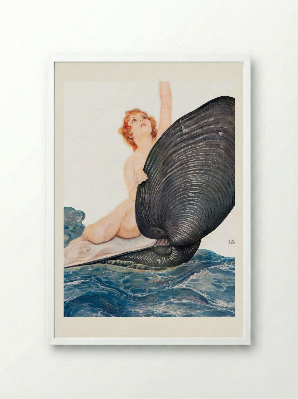 Vive la France - Raphael Kirchner - Framed Print White
