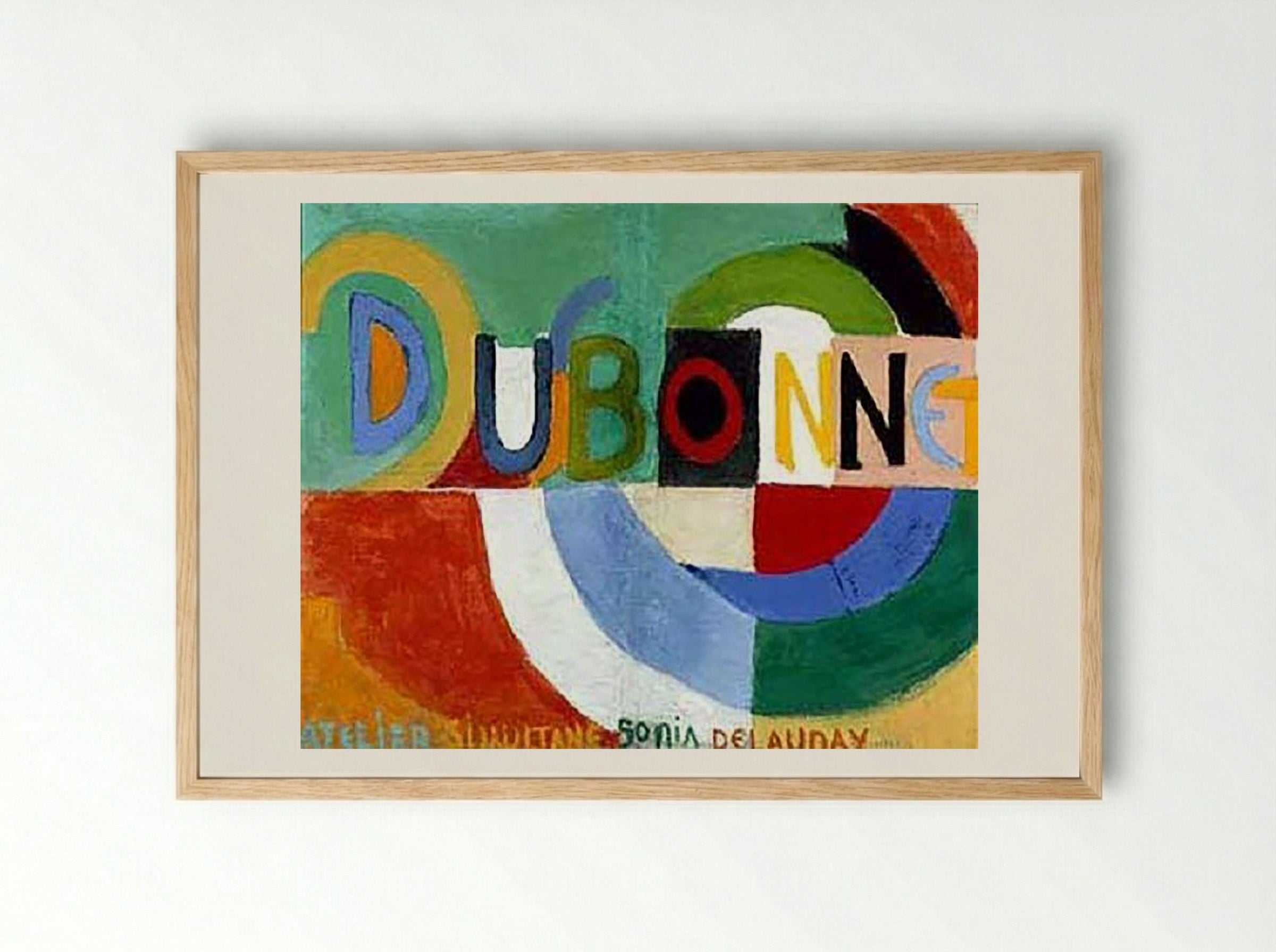 Dubonnet - Sonia Delaunay - Framed Print Wood