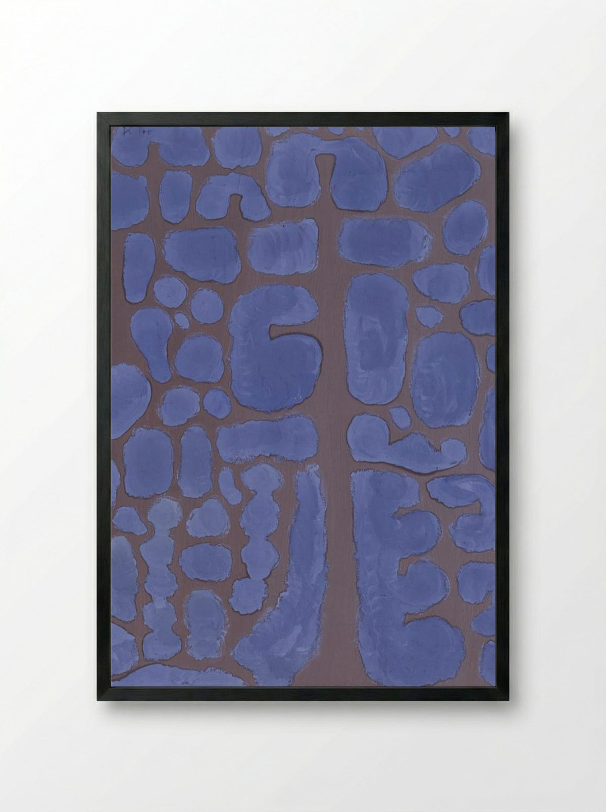 Late Evening Looking Out of the Woods - Paul Klee - Framed Print Black