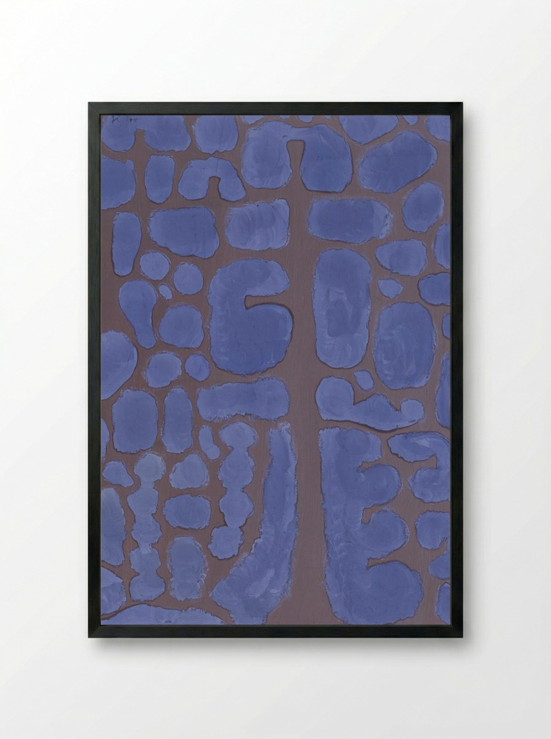 Late Evening Looking Out of the Woods - Paul Klee - Framed Print Black