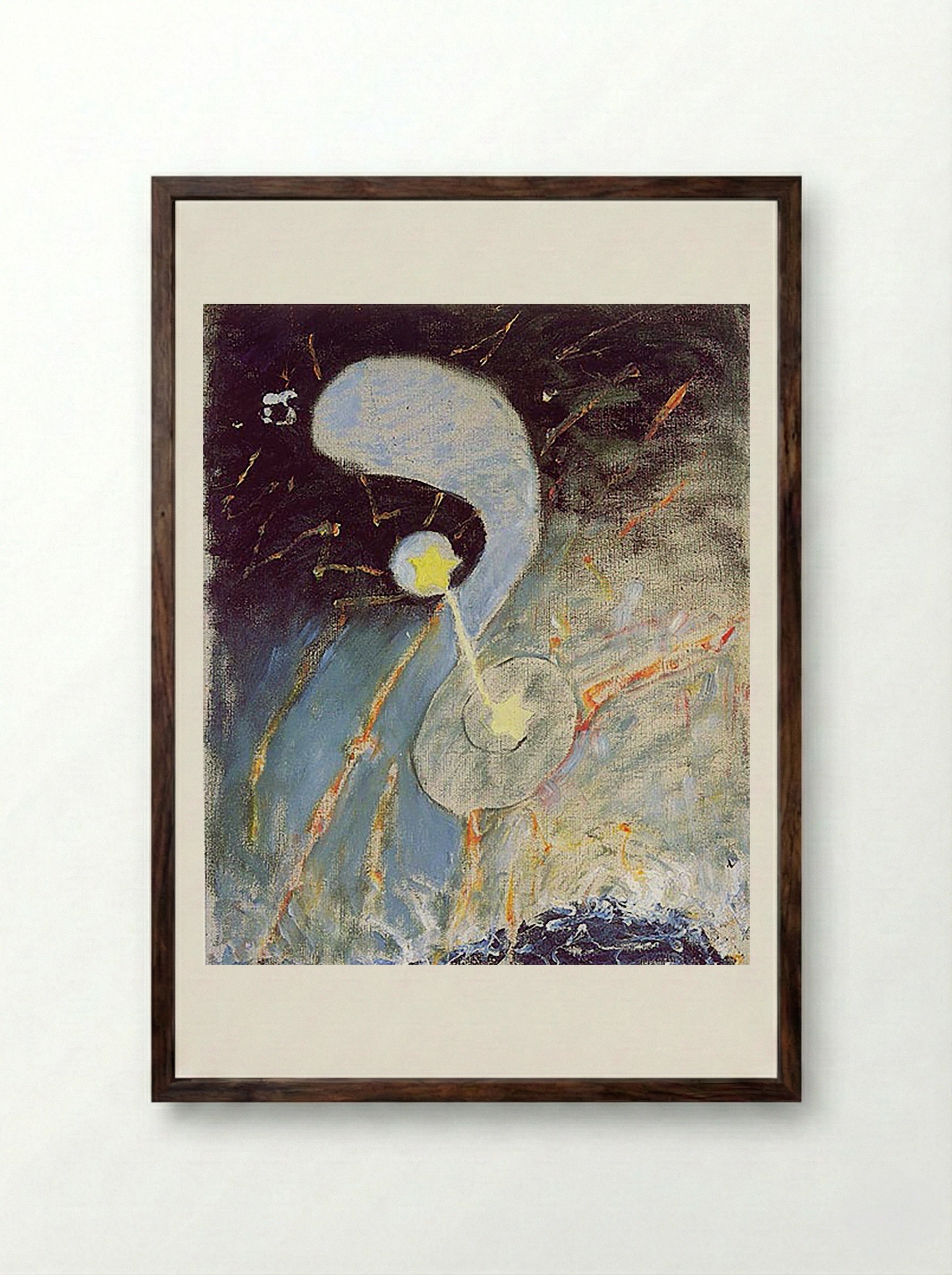 Chaos, No. 2 - Fine Art Print - Framed Print Dark Wood