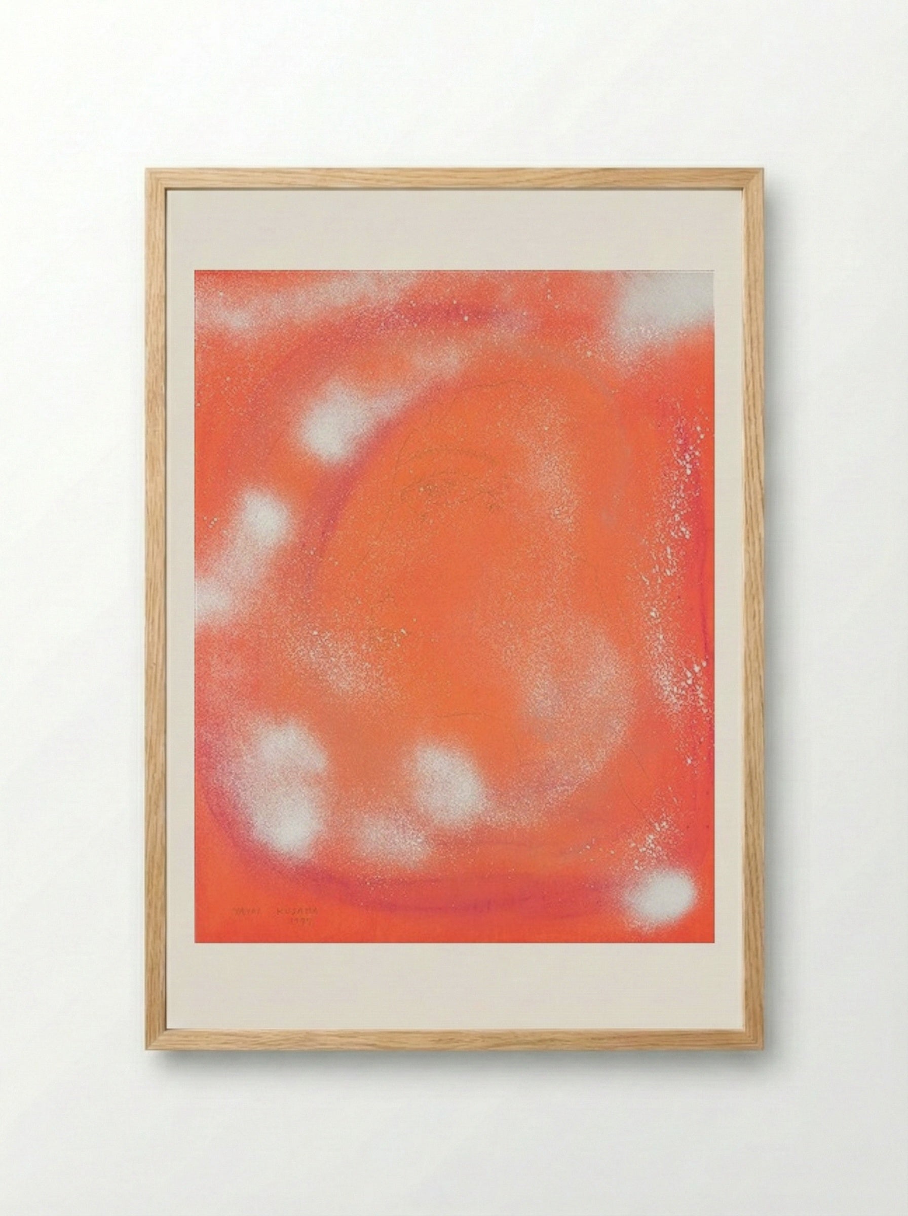 Woman in the Wind - Yayoi Kusama - Framed Print Wood
