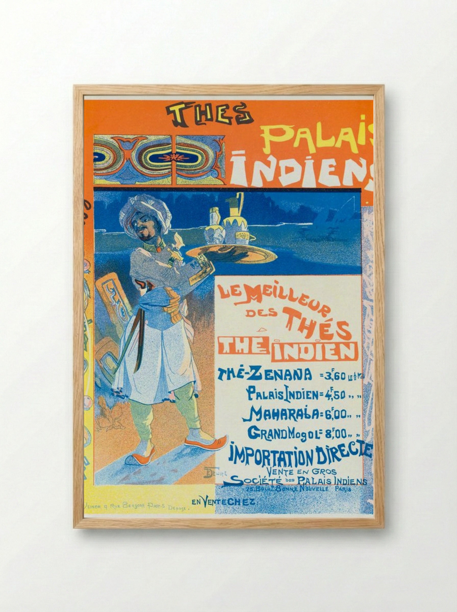 Thés du Palais Indien - Georges de Feure - Framed Print Wood