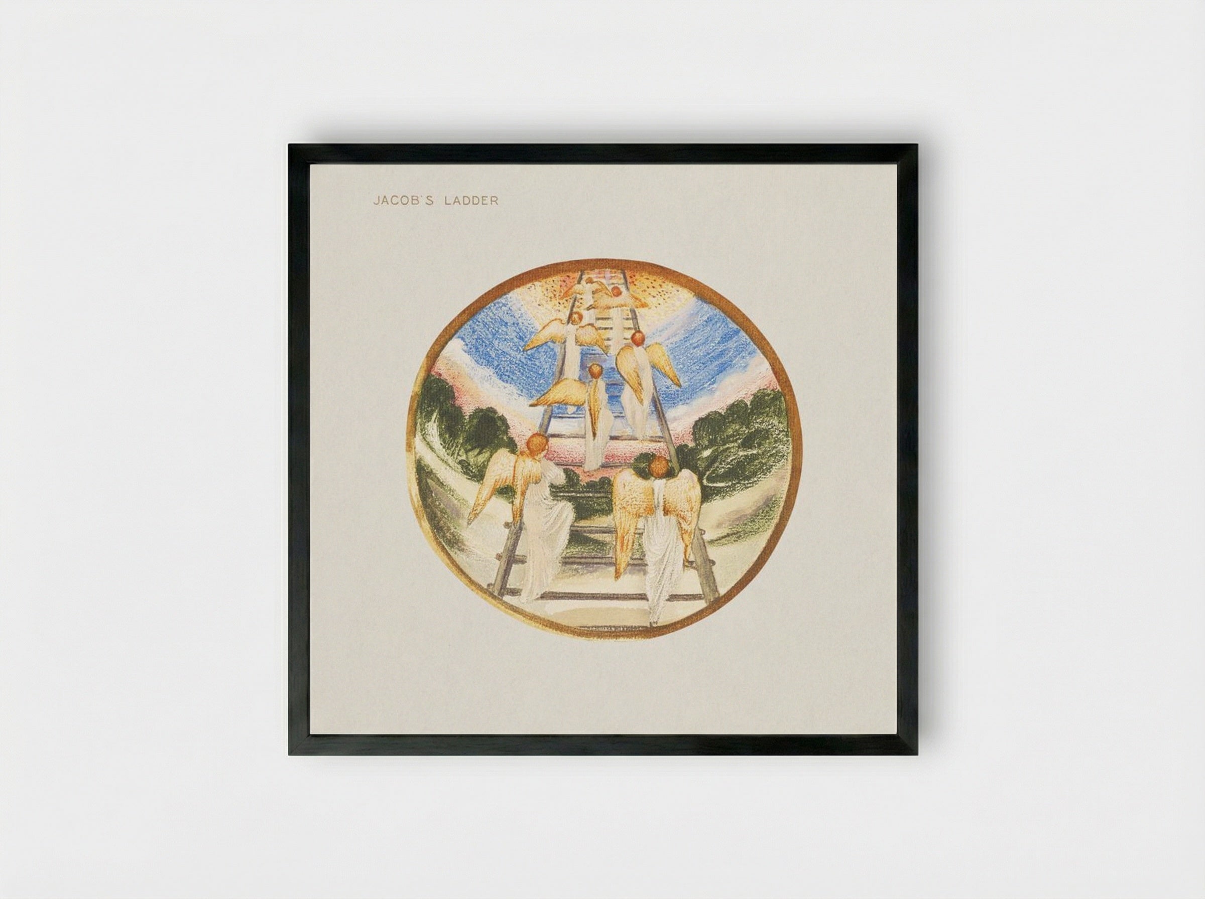 Jacob's Ladder from The Flower Book - Edward Burne-Jones - Framed Print Black