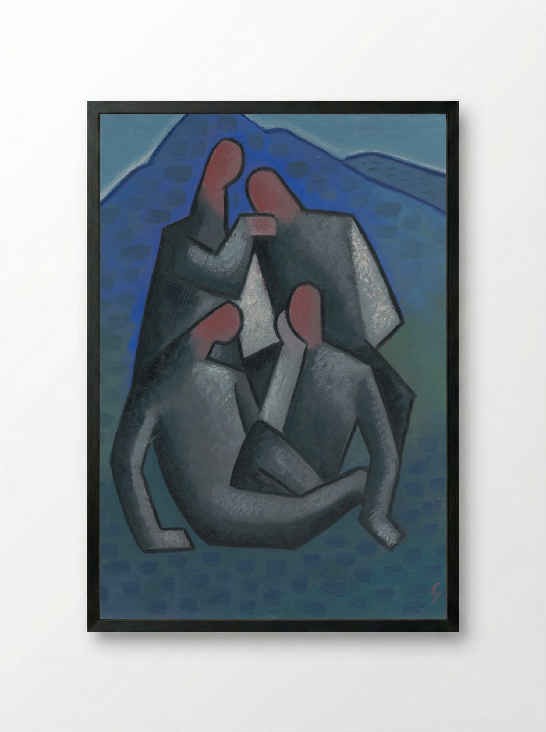 Robbers - Mikuláš Galanda - Framed Print Black