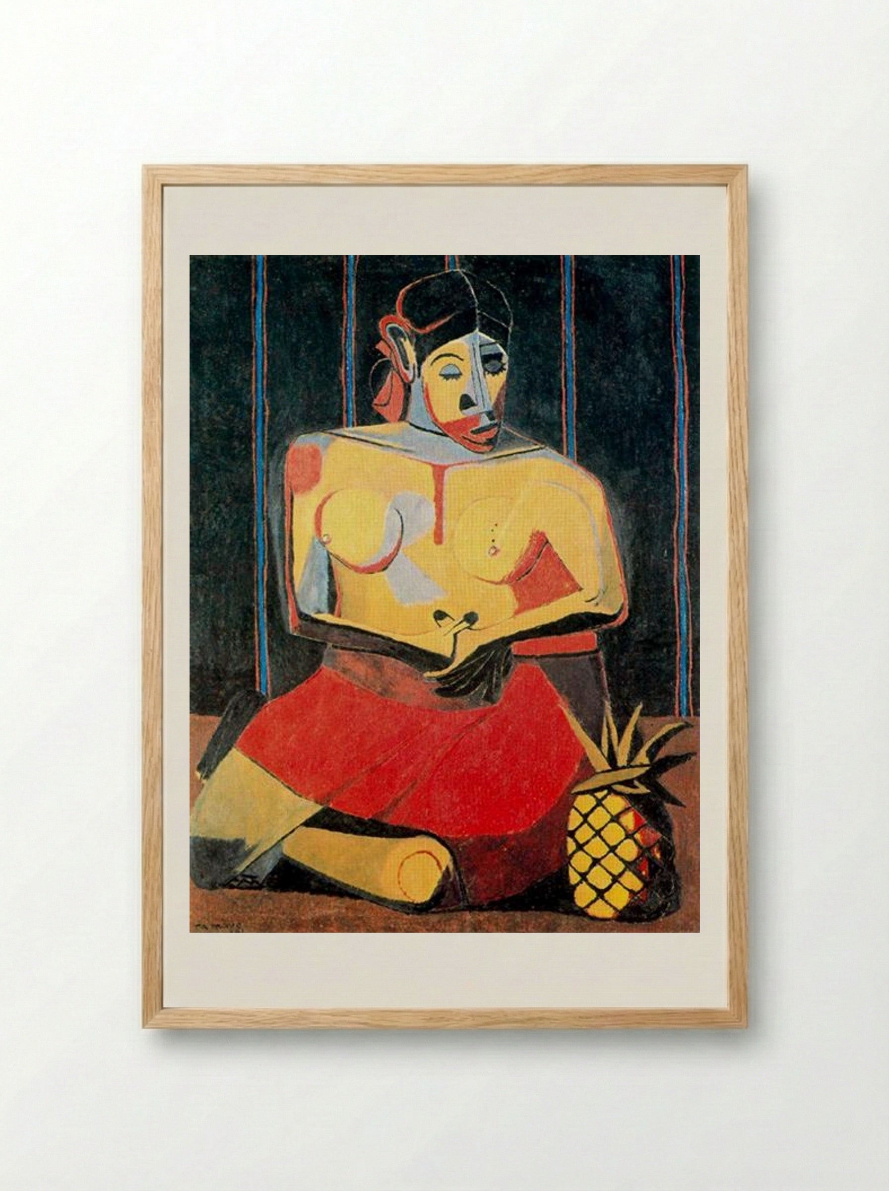 Woman with Pineapple - Rufino Tamayo - Framed Print Wood