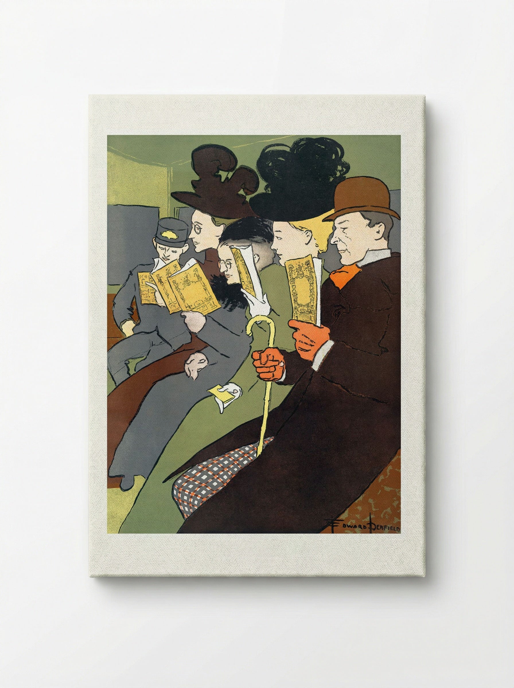 People Reading Books - Edward Penfield - Canvas