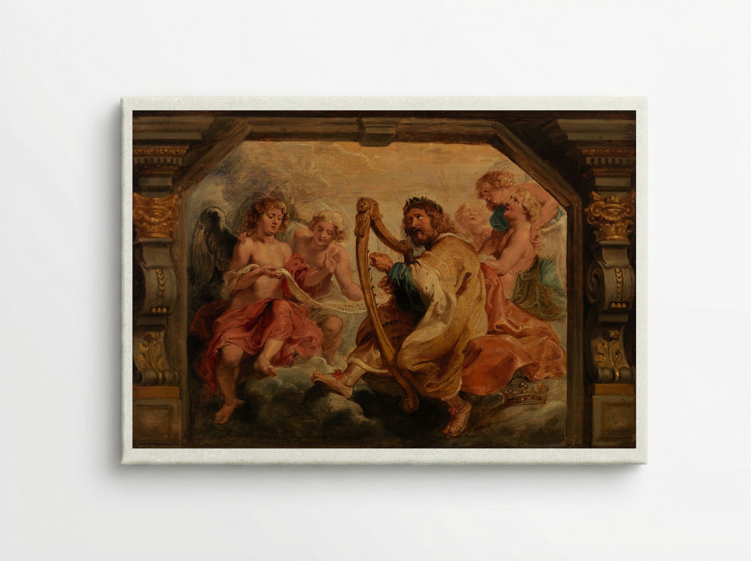 King David Playing the Harp - Peter Paul Rubens - Canvas