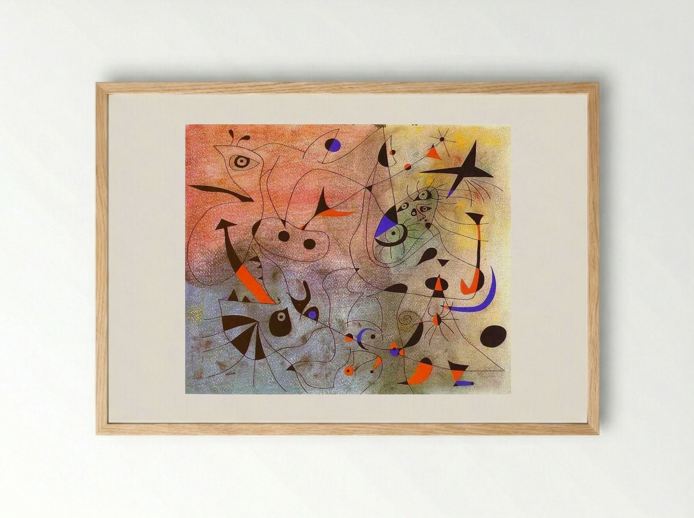 Constellation: The Morning Star - Joan Miró - Framed Print Wood
