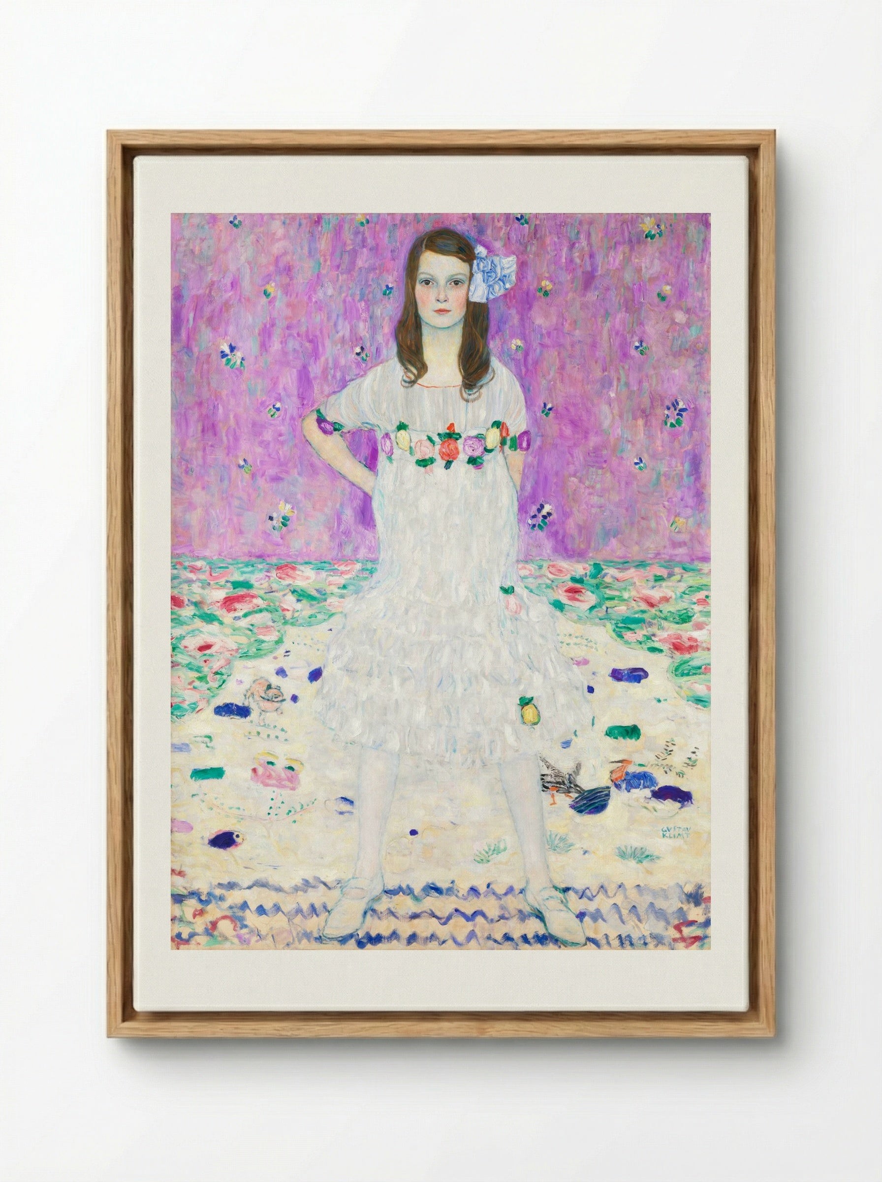 Mäda Primavesi - Gustav Klimt - Framed Canvas Wood