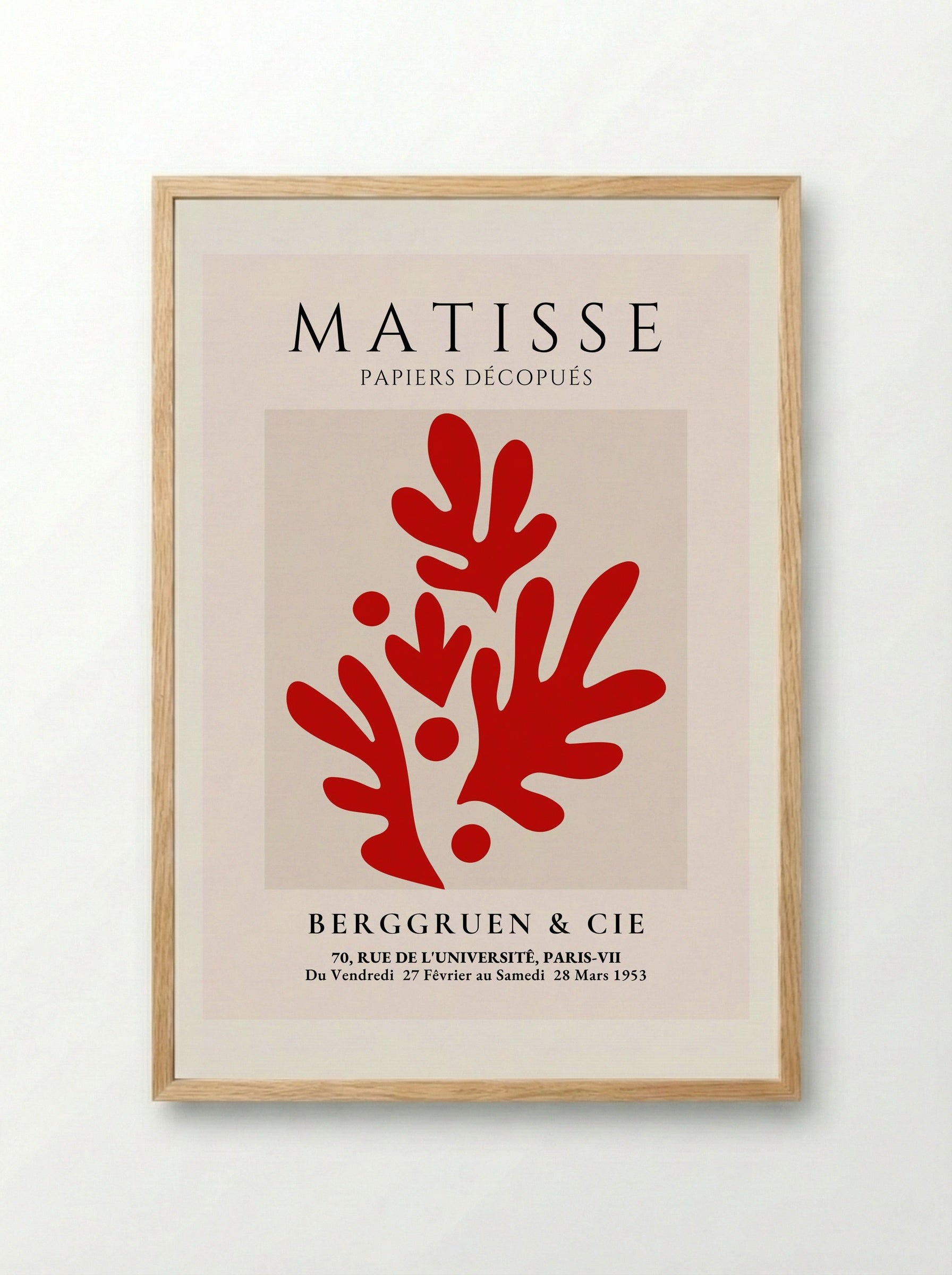Abstract Composition No. 11 - Henri Matisse - Framed Print Wood