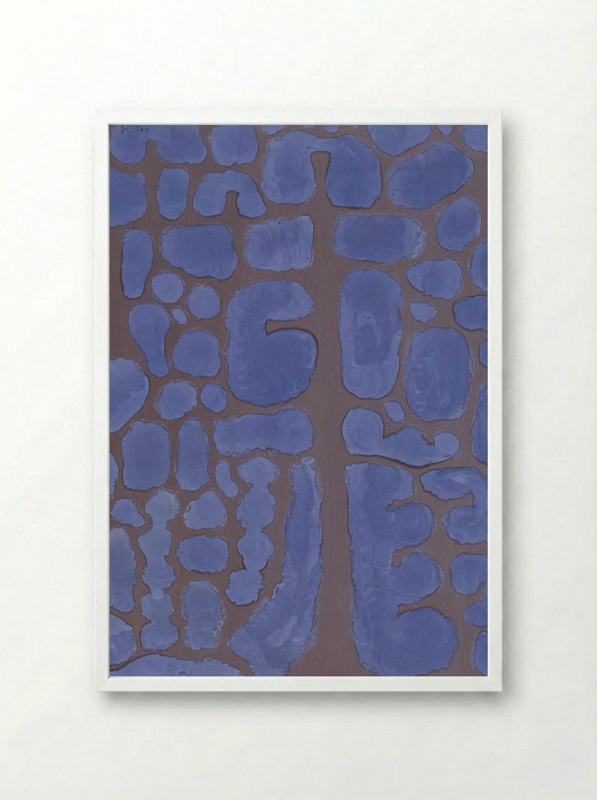 Late Evening Looking Out of the Woods - Paul Klee - Framed Print White