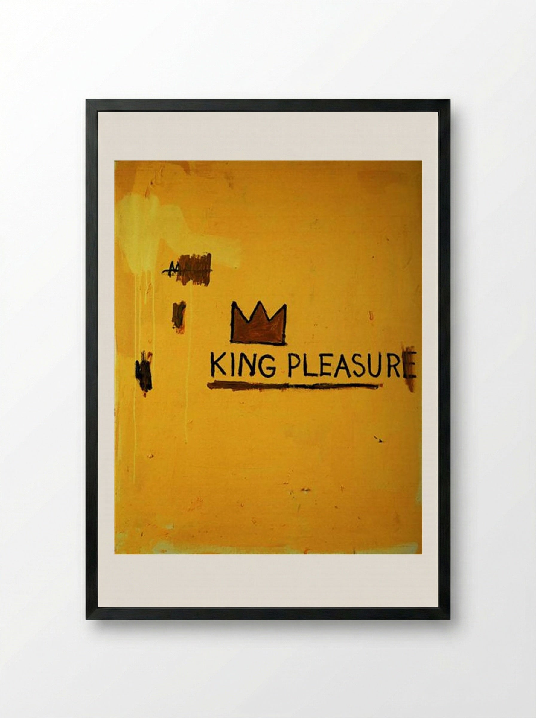 King Pleasure - Jean-Michel Basquiat - Framed Print Black