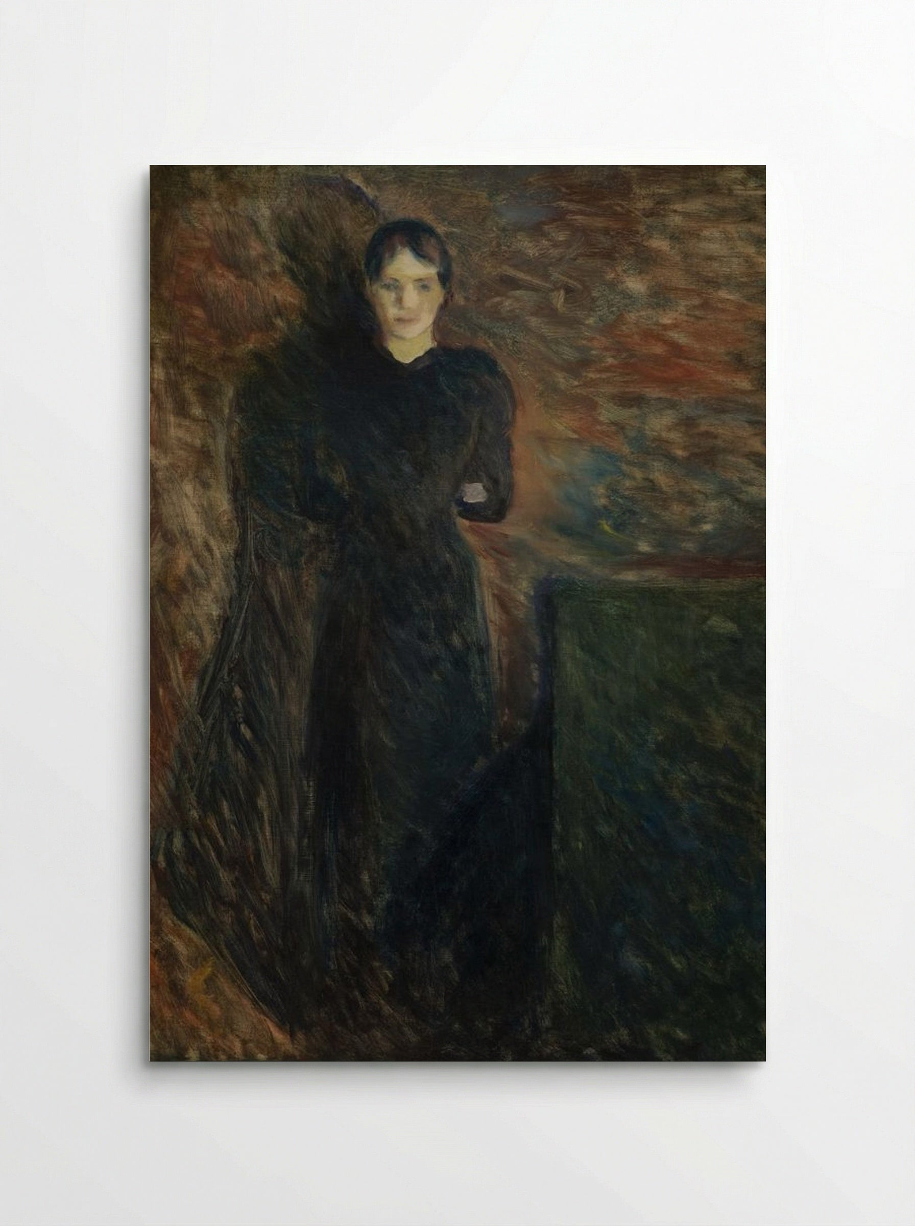 Lady in Black - Edvard Munch - Poster