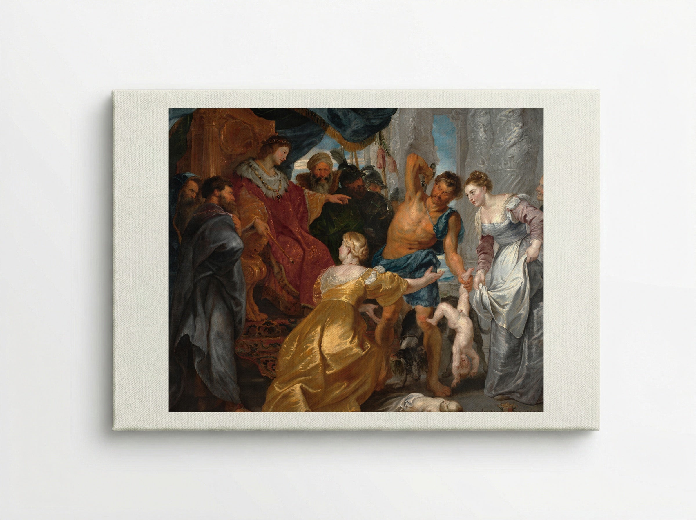 The Judgement of Solomon - Peter Paul Rubens - Canvas