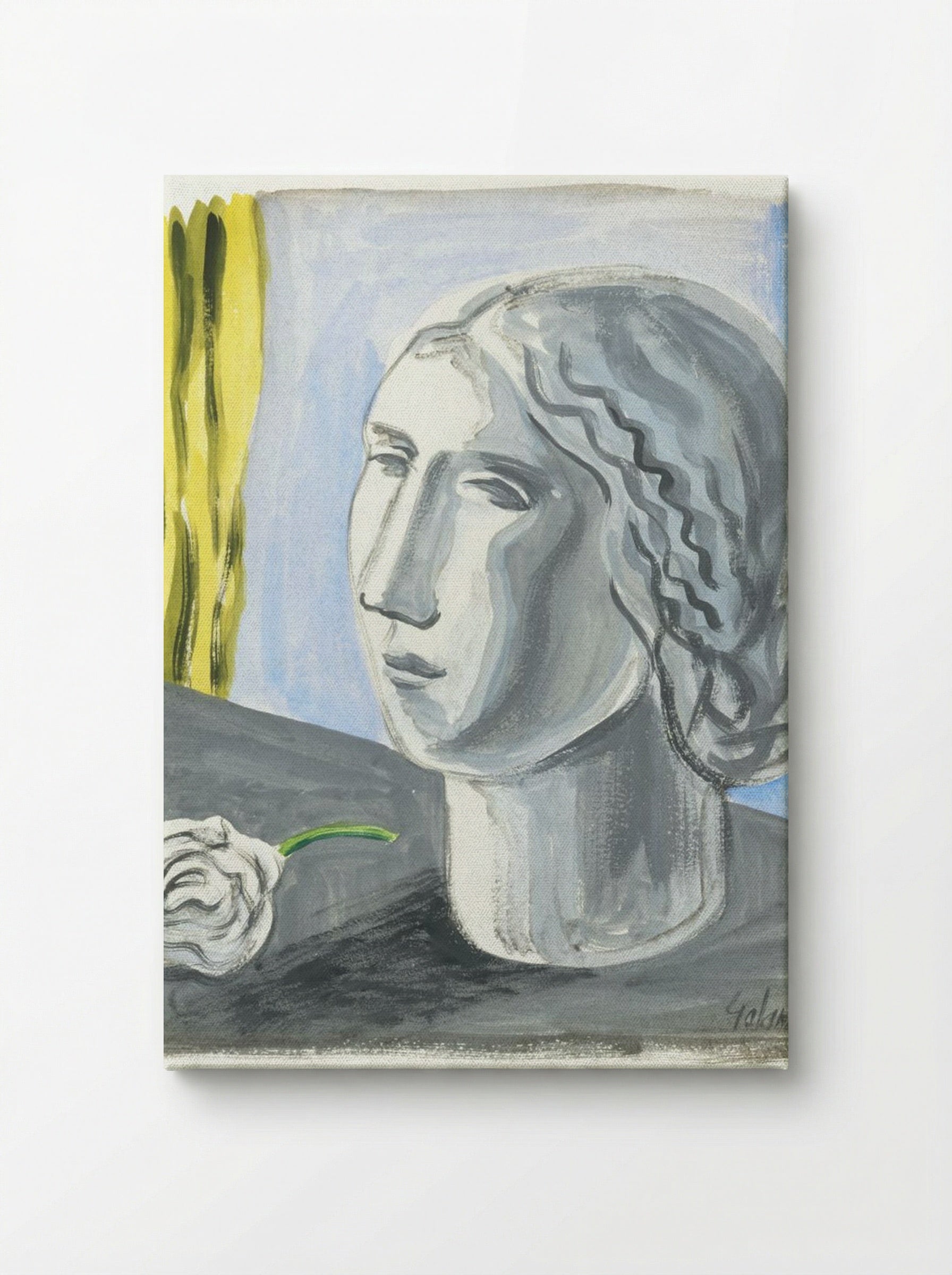 Fragment of Female Head - Mikuláš Galanda - Canvas