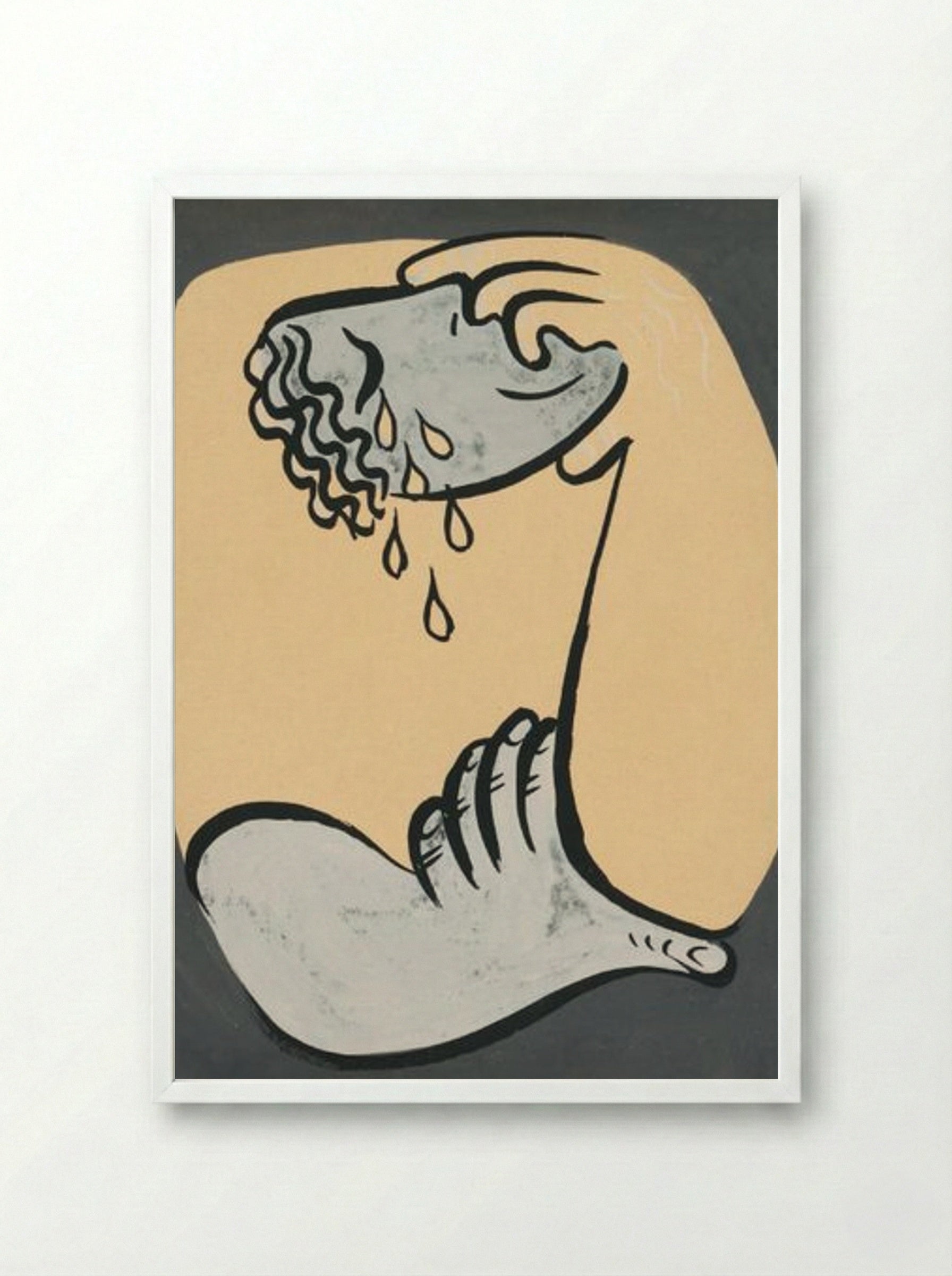 Despair - Mikuláš Galanda - Framed Print White