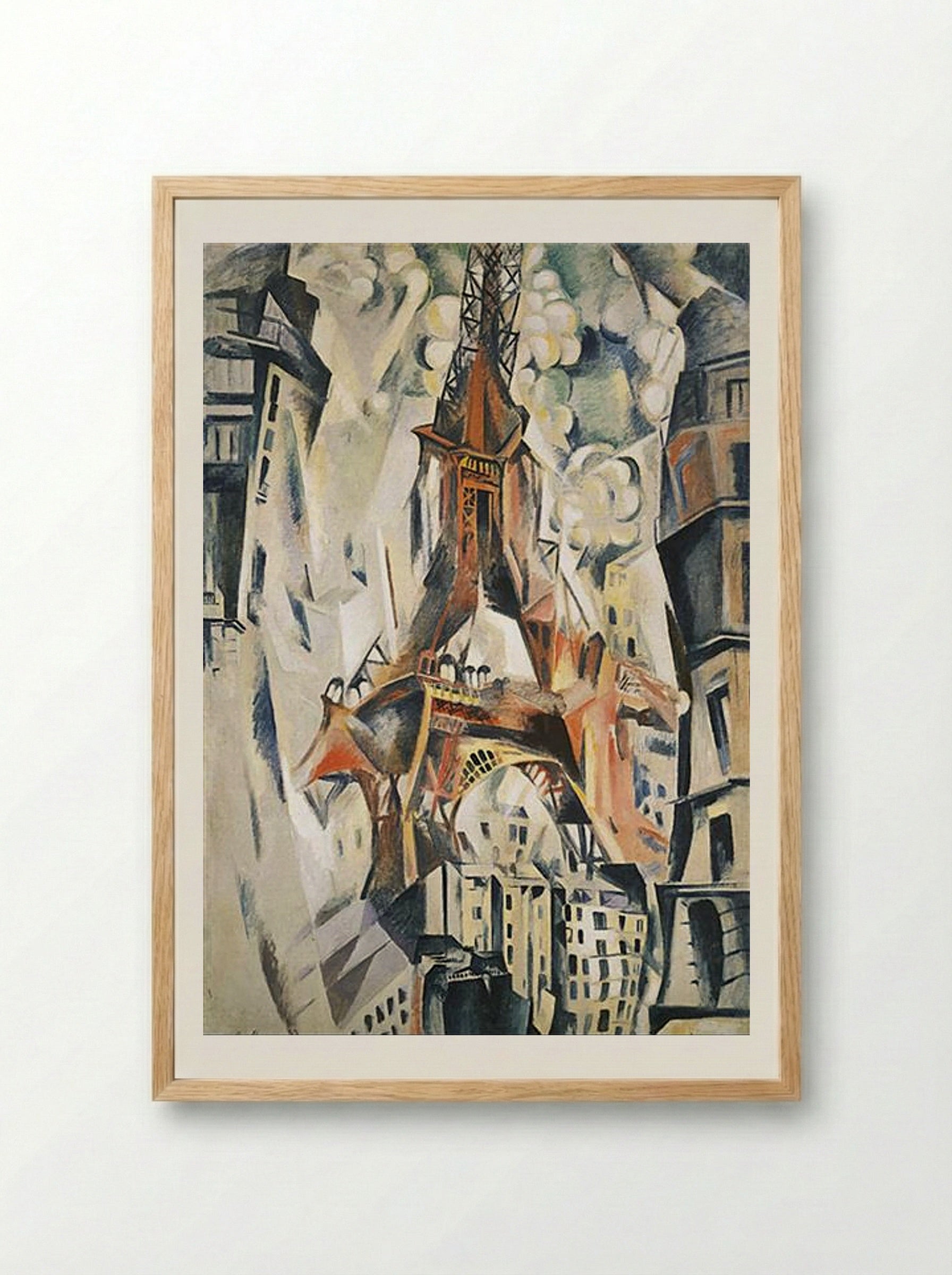 Eiffel Tower - Robert Delaunay - Framed Print Wood