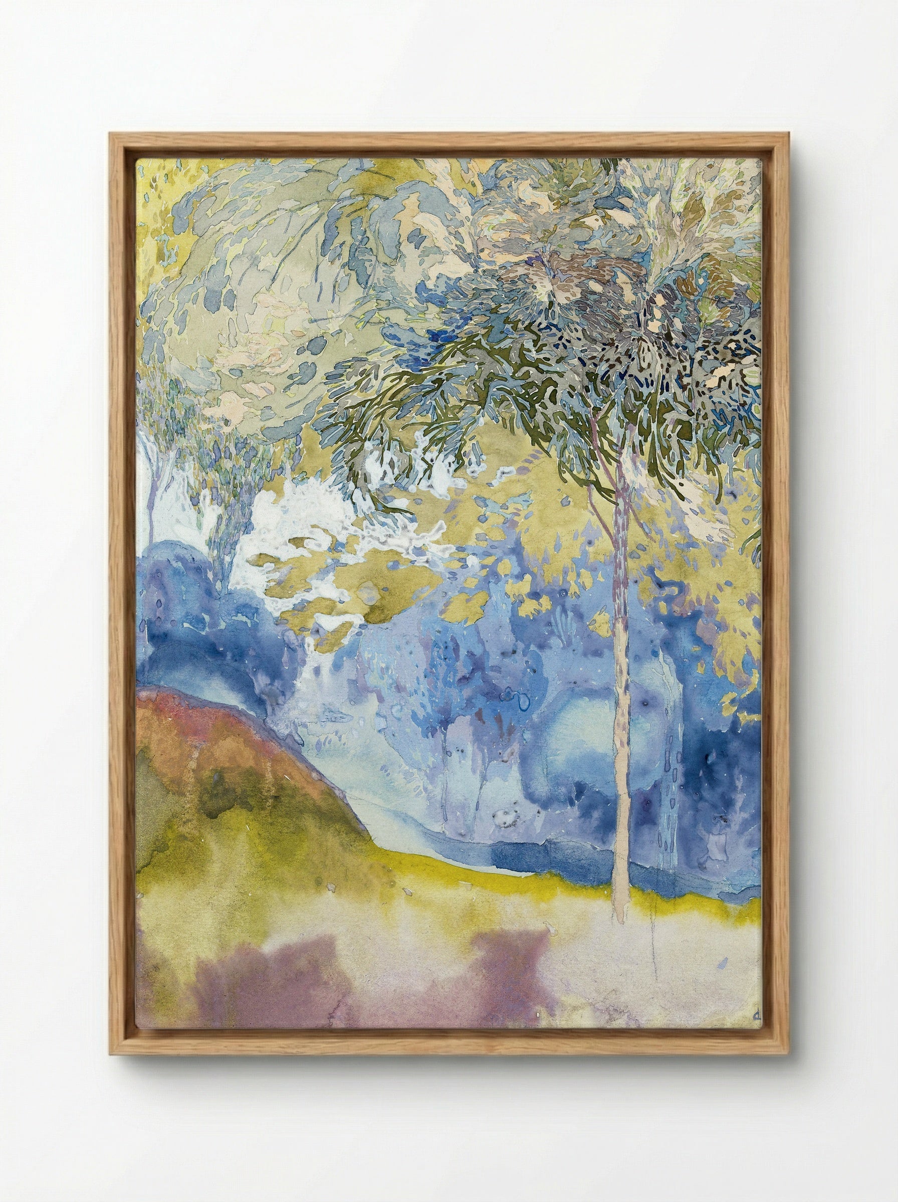 Boomrijk Landschap (Wooded Landscape) - Georges de Feure - Framed Canvas Wood