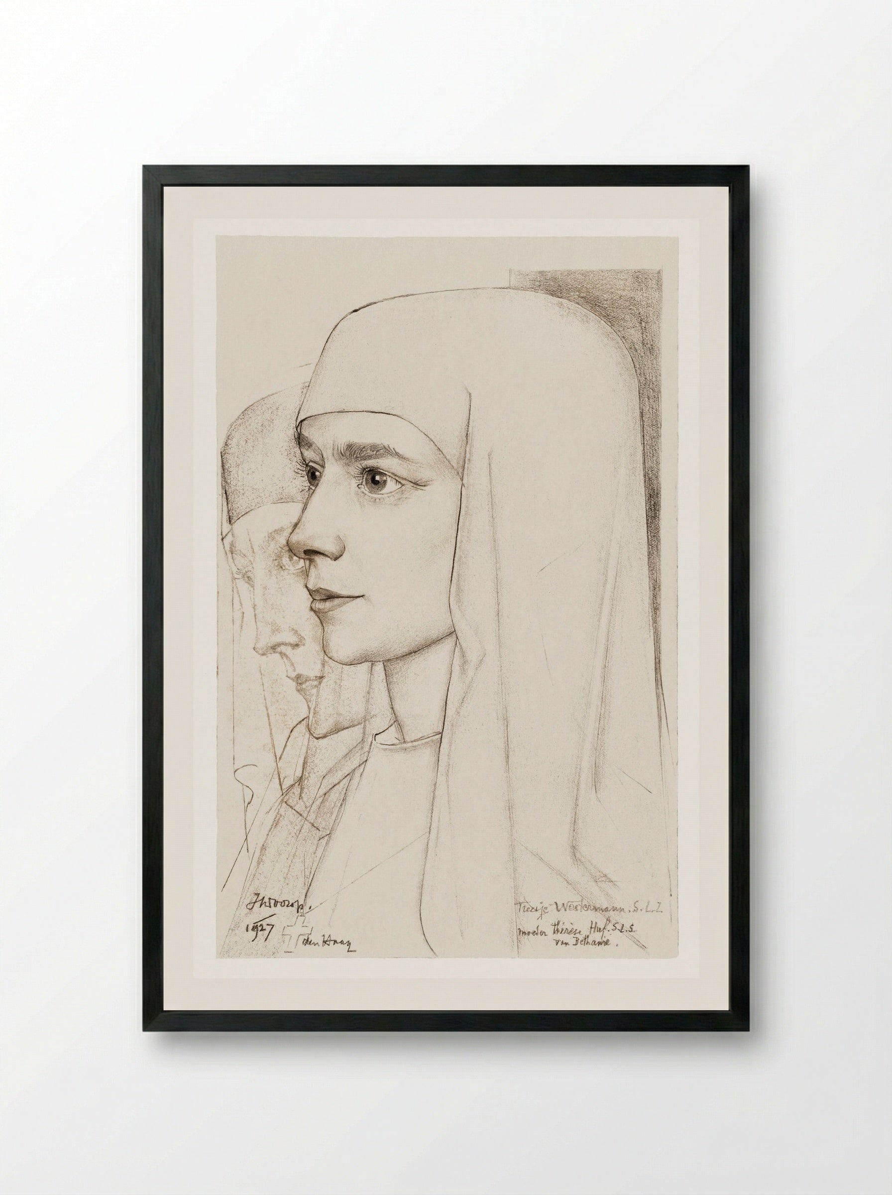 Portrait of Treesje Westermann - Jan Toorop - Framed Print Black