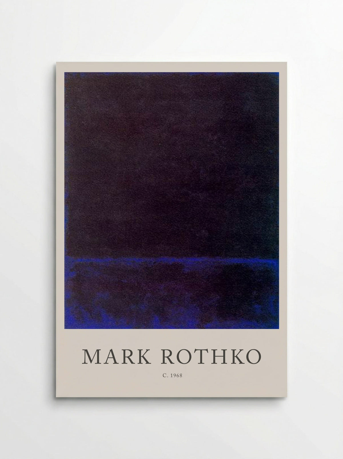 Untitled (Dark Blue Band, c. 1968) - Mark Rothko - Poster
