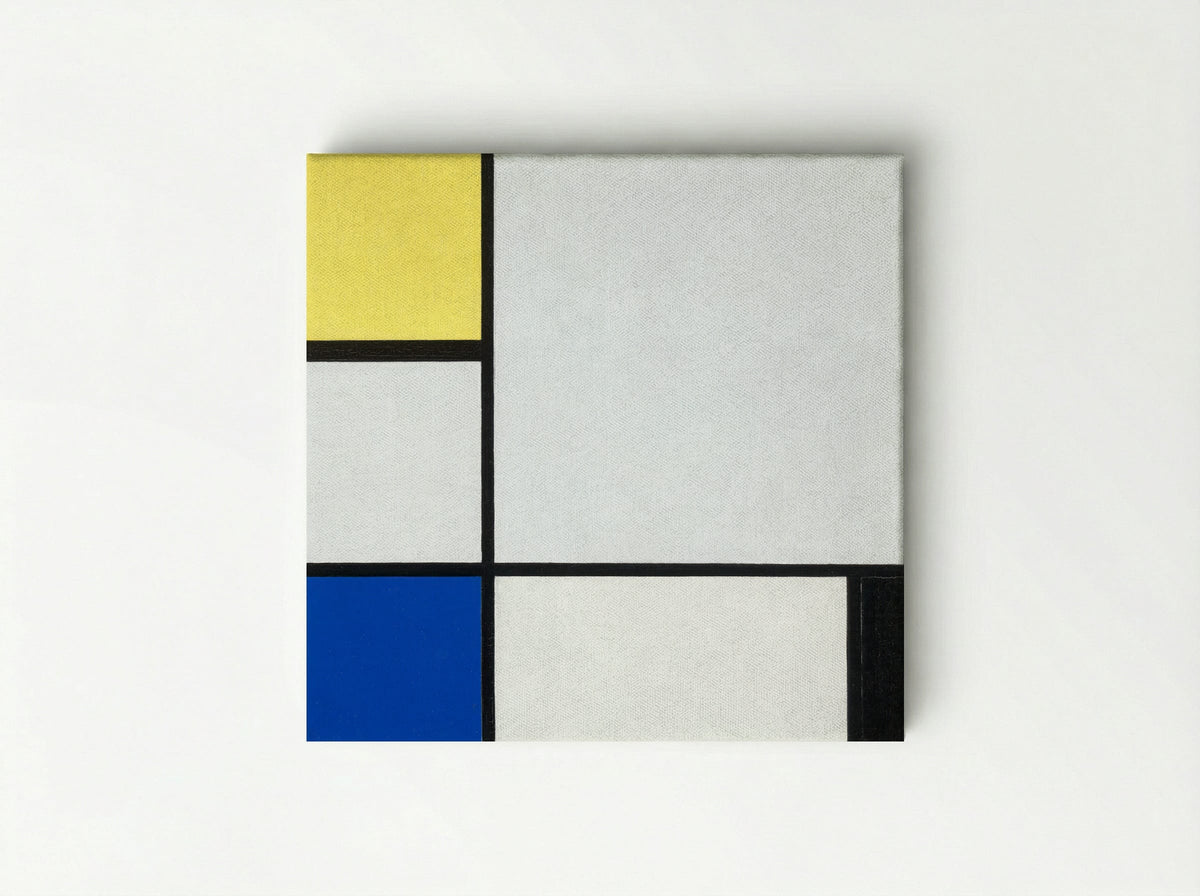 Composition with Yellow, Blue, Black and Light Blue - Piet Mondrian - Canvas