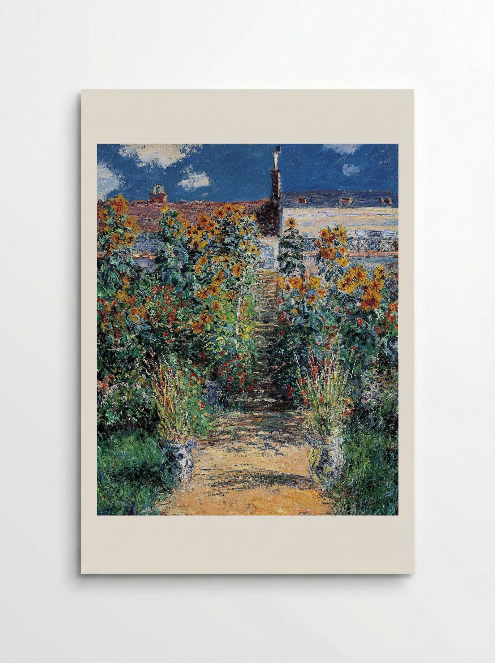 The Garden at Vétheuil - Claude Monet