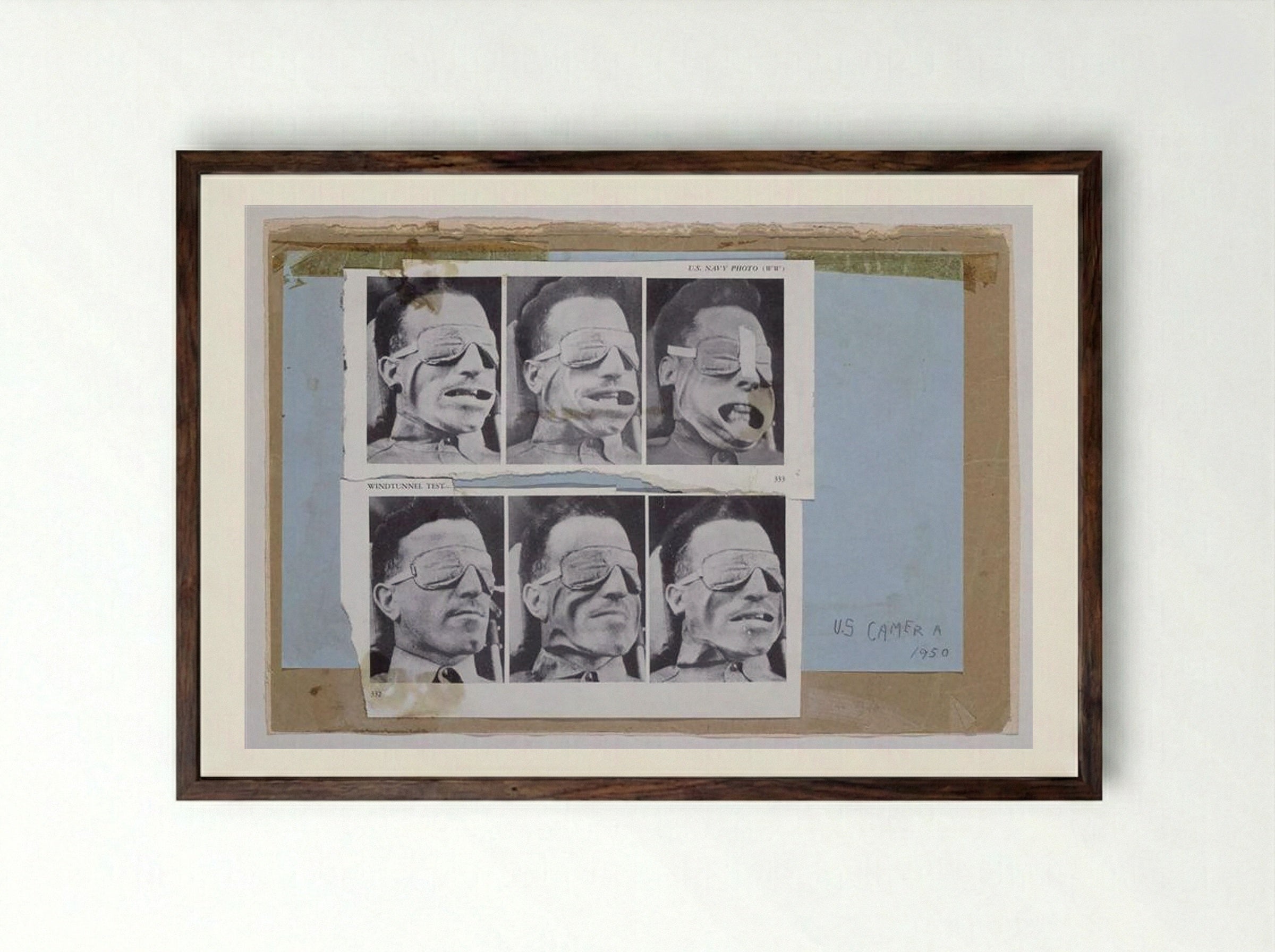 Windtunnel Test - Eduardo Paolozzi - Framed Print Dark Wood
