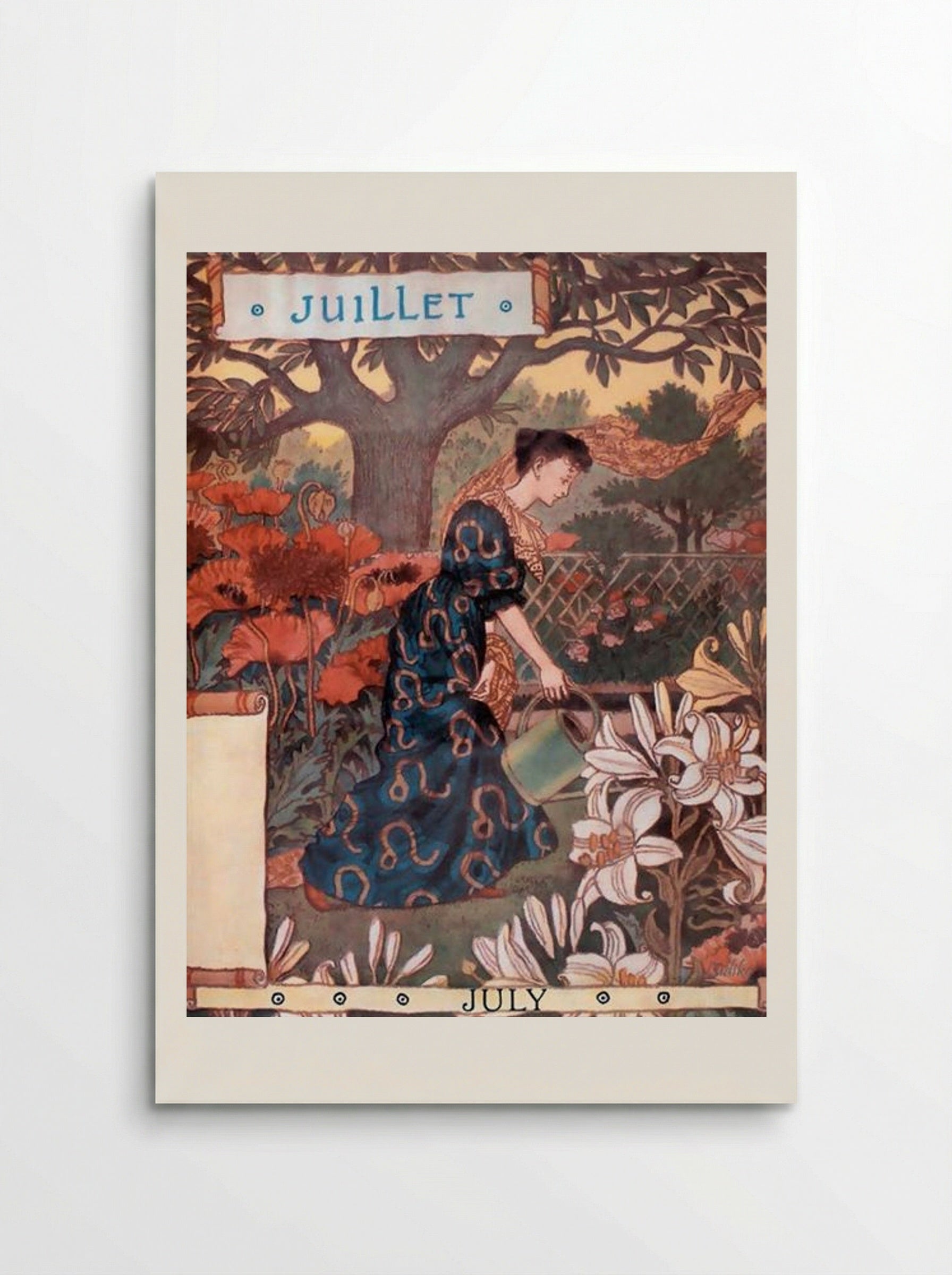 La Belle Jardiniere – July - Eugène Grasset - Poster