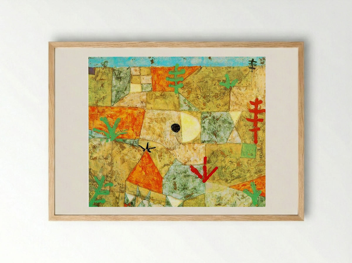 Southern Gardens - Paul Klee - Framed Print Wood