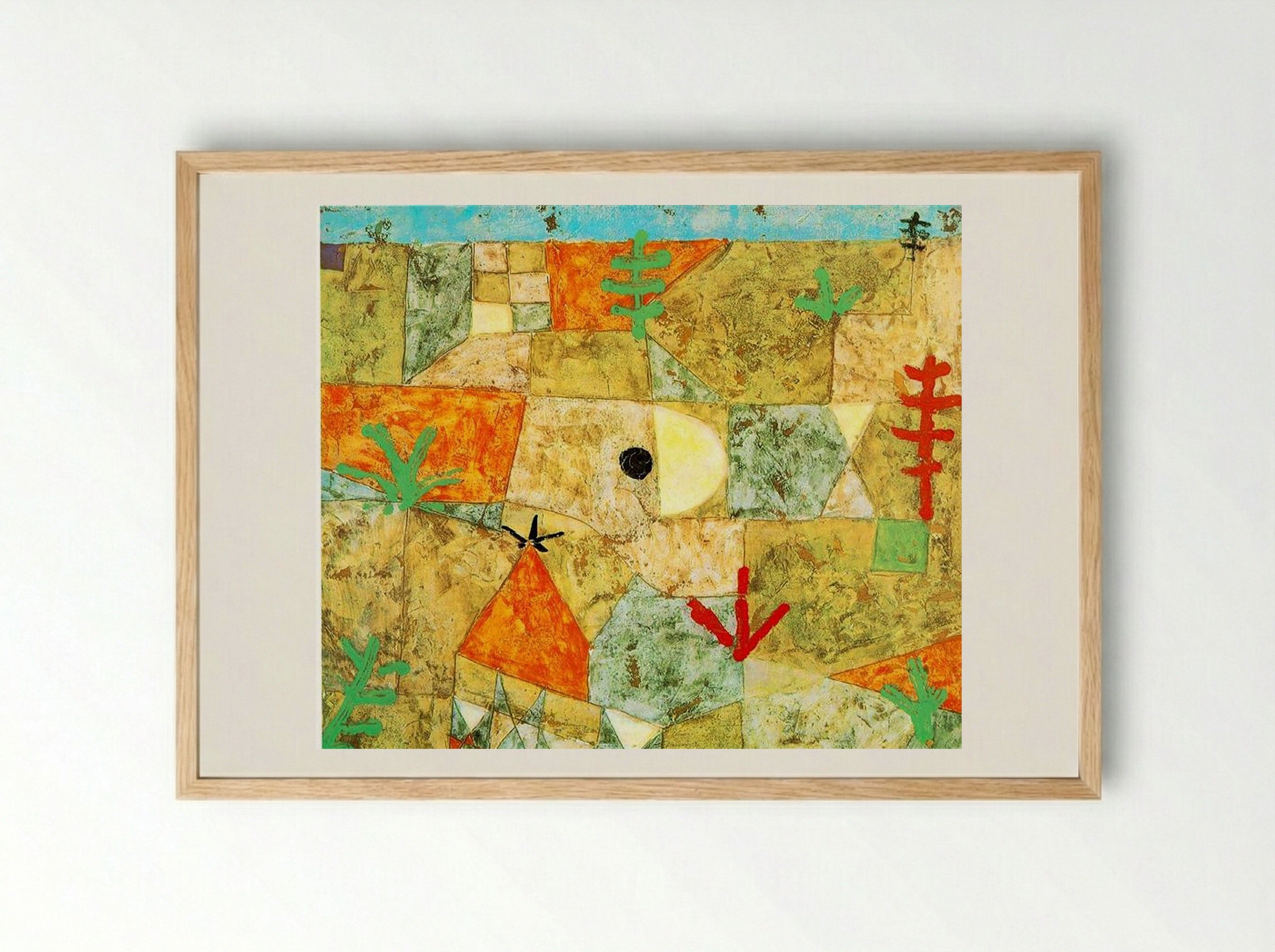 Southern Gardens - Paul Klee - Framed Print Wood