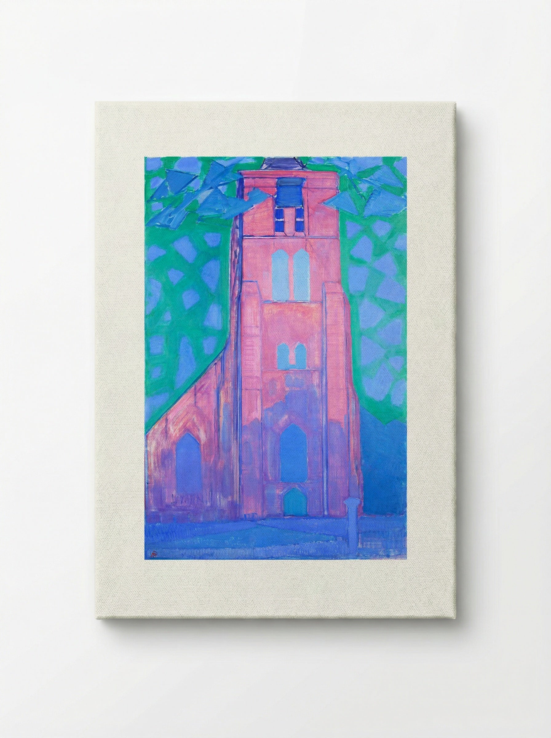Church Tower at Domburg - Piet Mondrian - Canvas