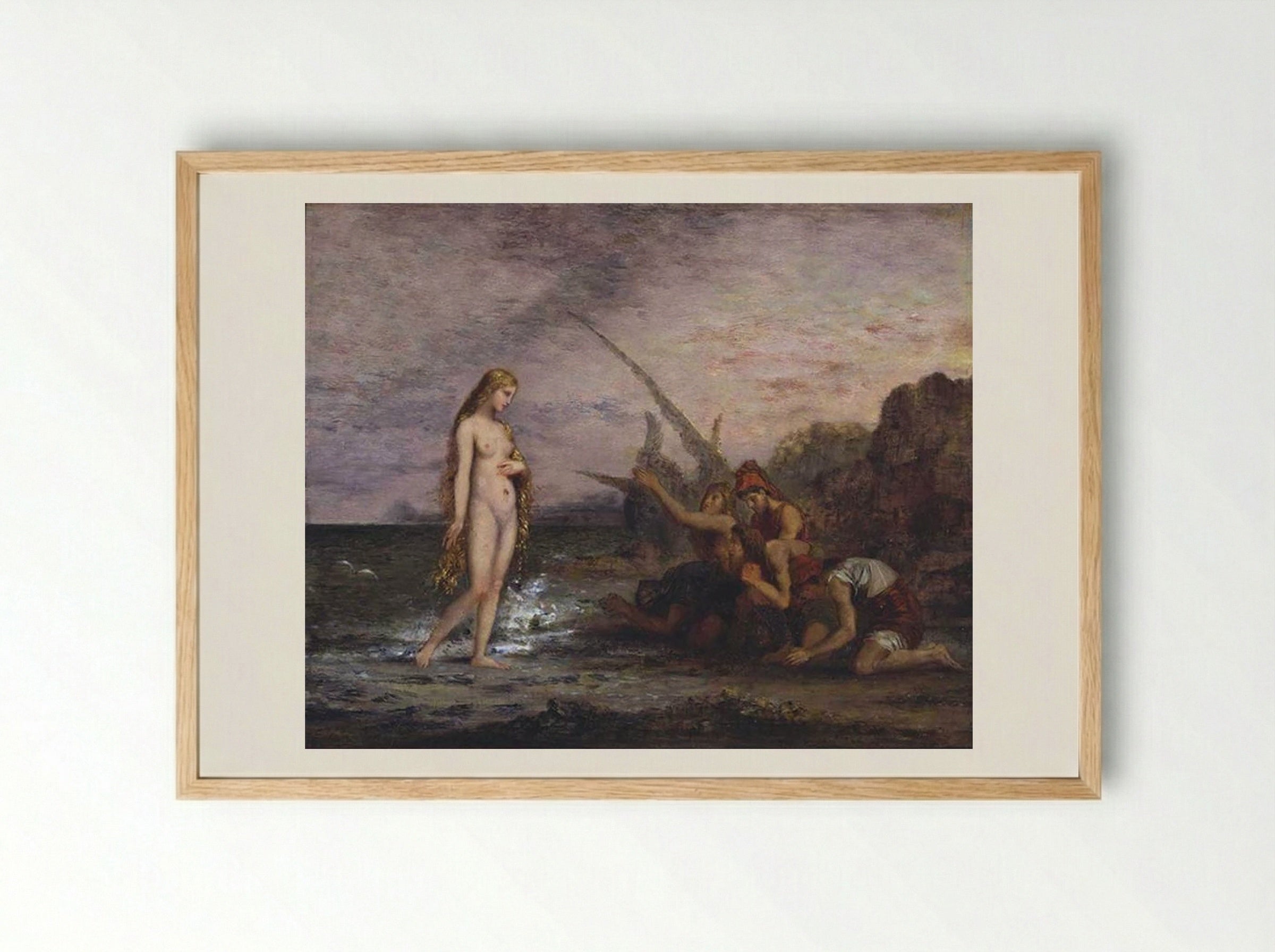 The Birth of Venus - Gustave Moreau - Framed Print Wood