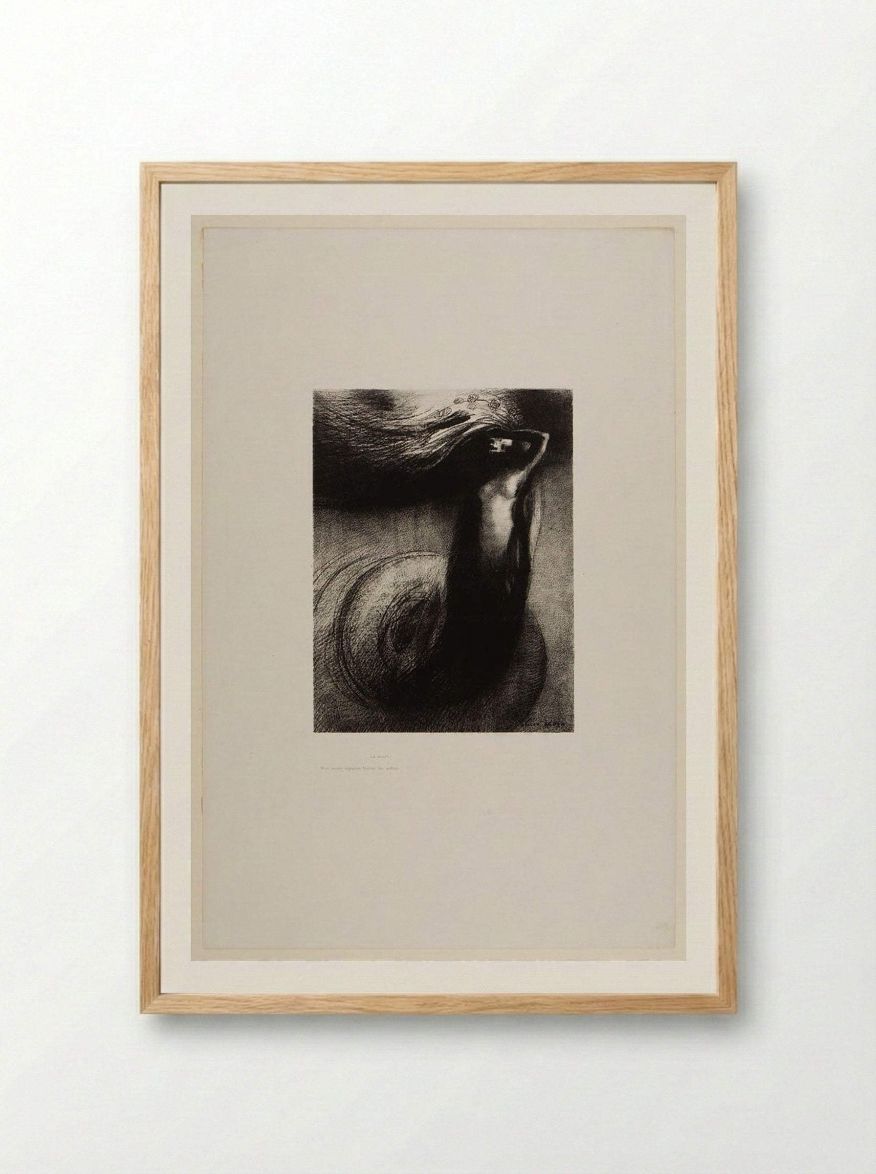 Death... (La Mort) - Odilon Redon - Framed Print Wood