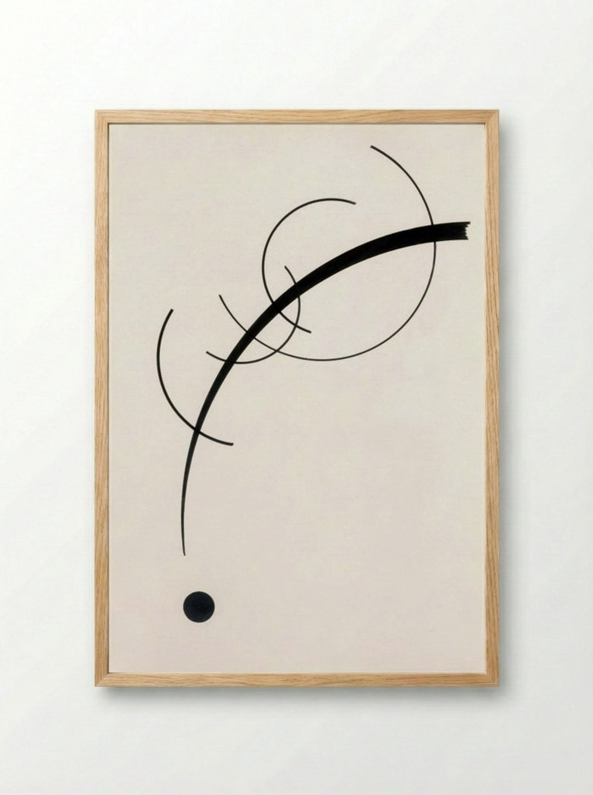 Point and Line to Plane - Wassily Kandinsky - Framed Print Wood