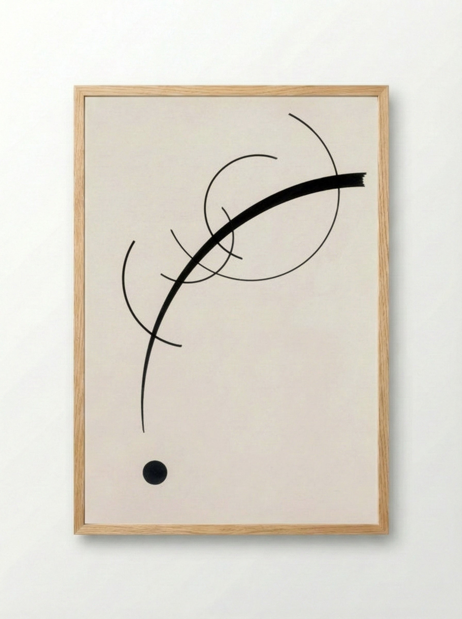 Point and Line to Plane - Wassily Kandinsky - Framed Print Wood