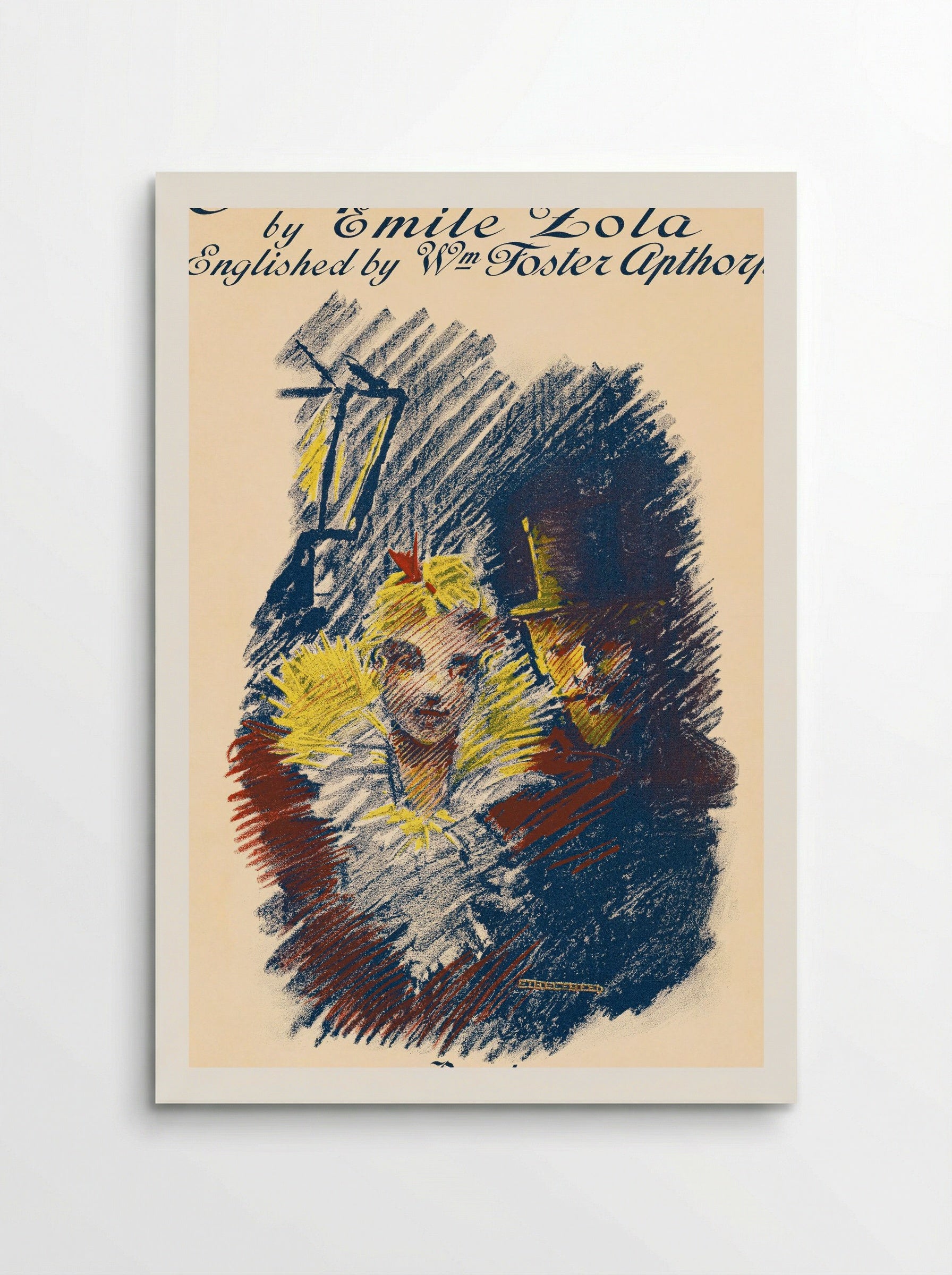 Jacques Damour by Emile Zola - Ethel Reed - Poster