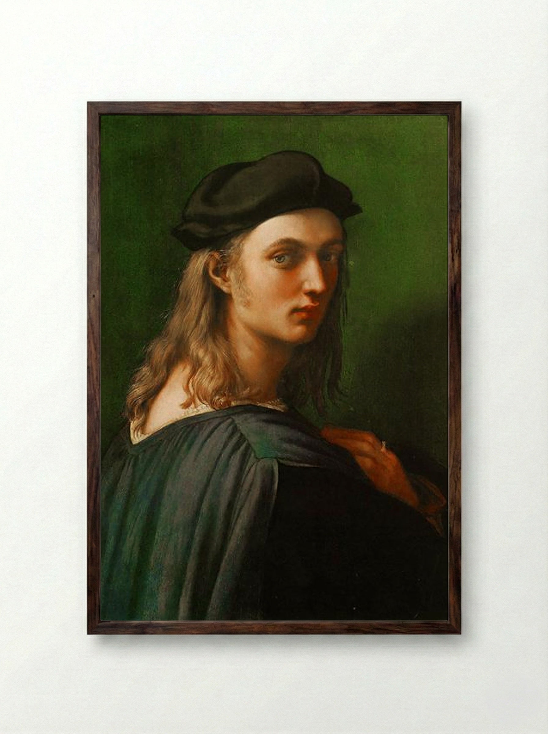 Portrait of Bindo Altoviti - Raphael - Framed Print Dark Wood