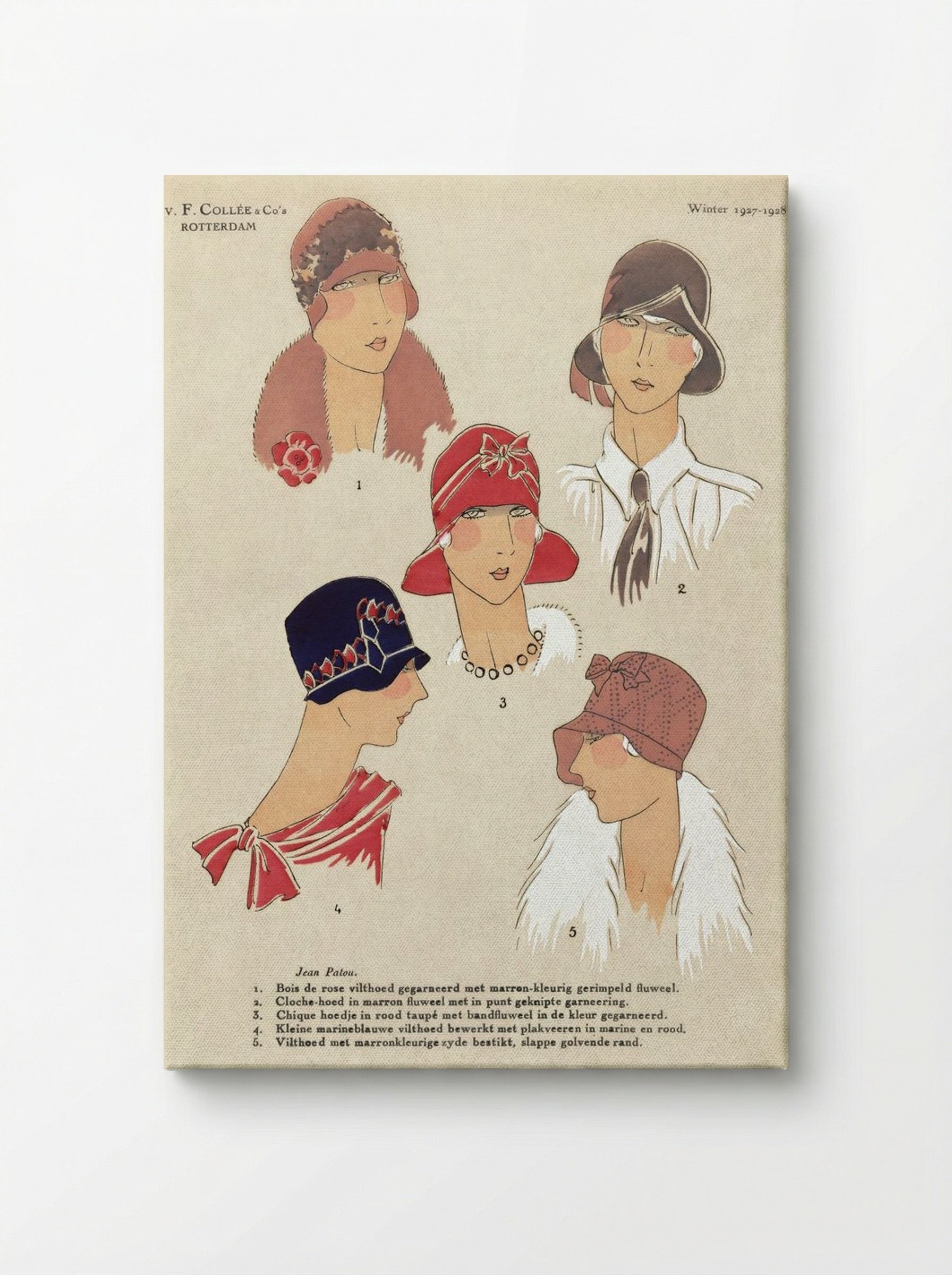 Art, Goût, Beauté - Winter 1927-1928 (Fashion Plate) - N.V.F. Collée & Co's - Canvas
