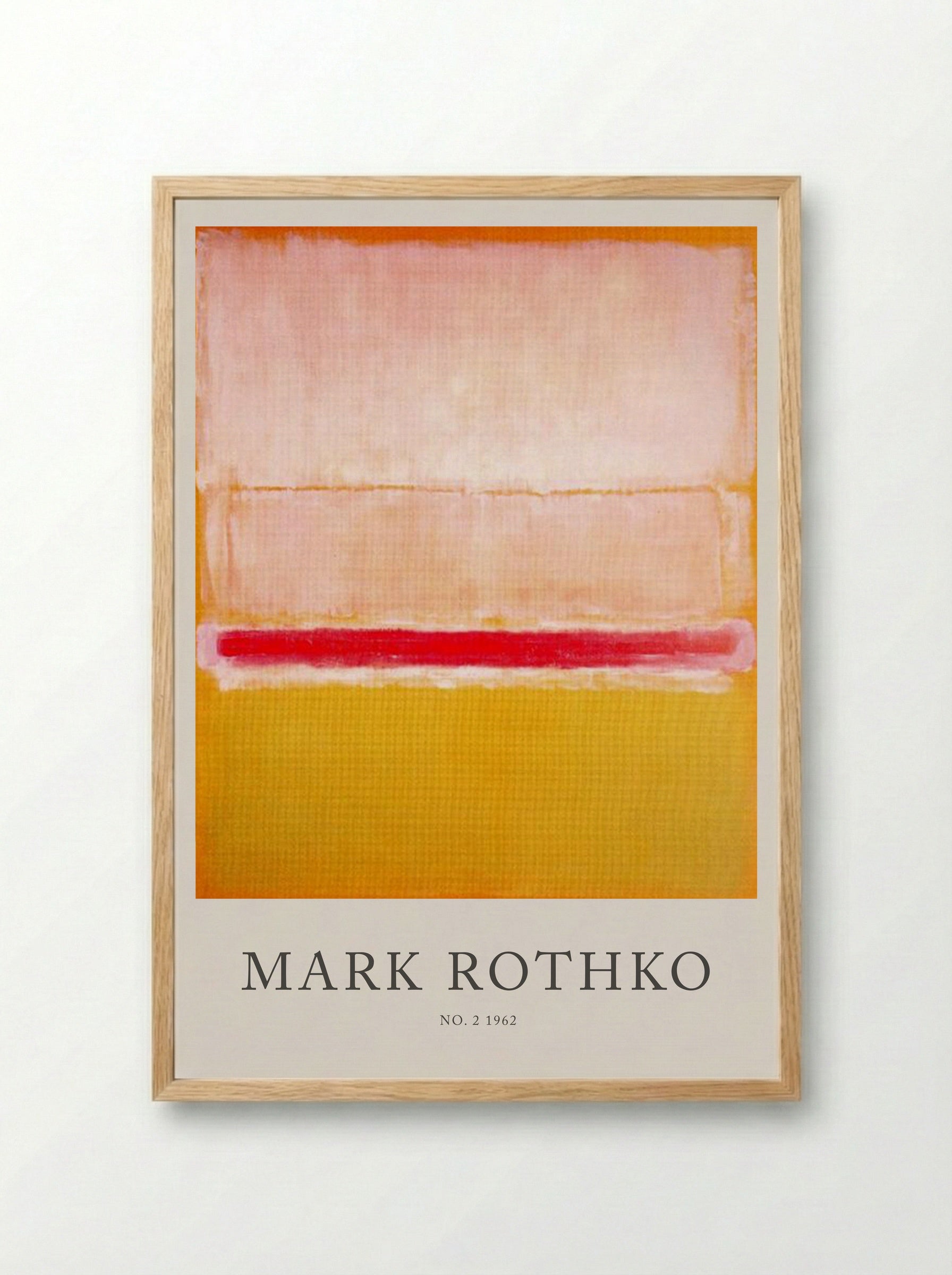 No. 2, 1962 - Mark Rothko - Framed Print Wood
