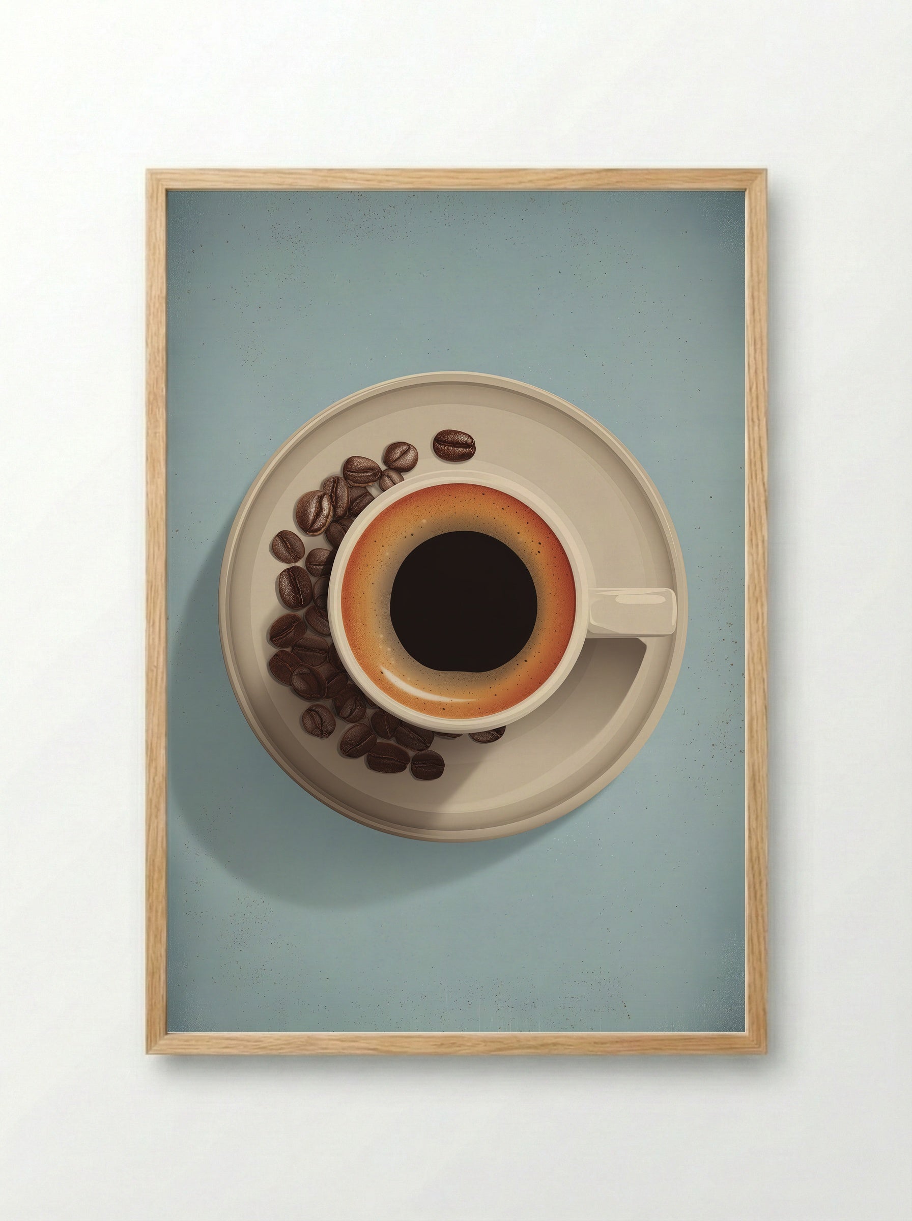 Espresso Core - Framed Print Wood
