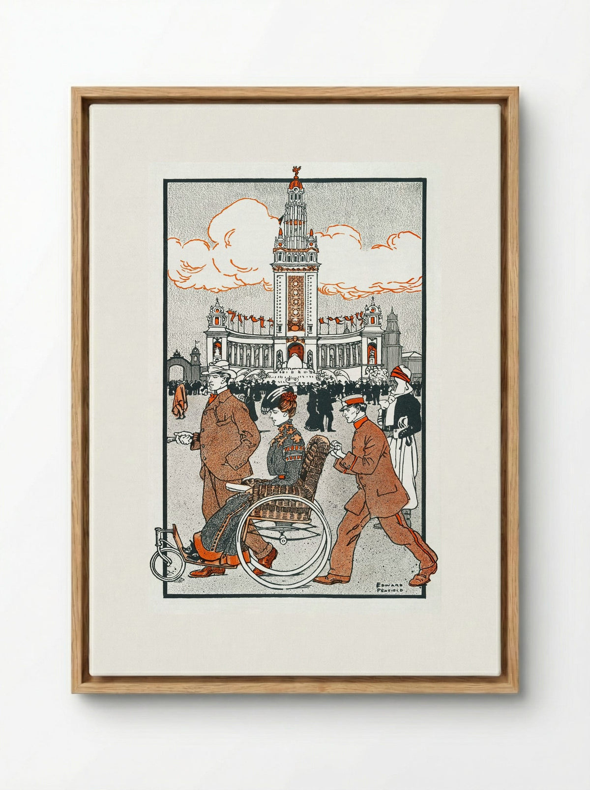 Pan-American Exposition, 1901 - Edward Penfield - Framed Canvas Wood