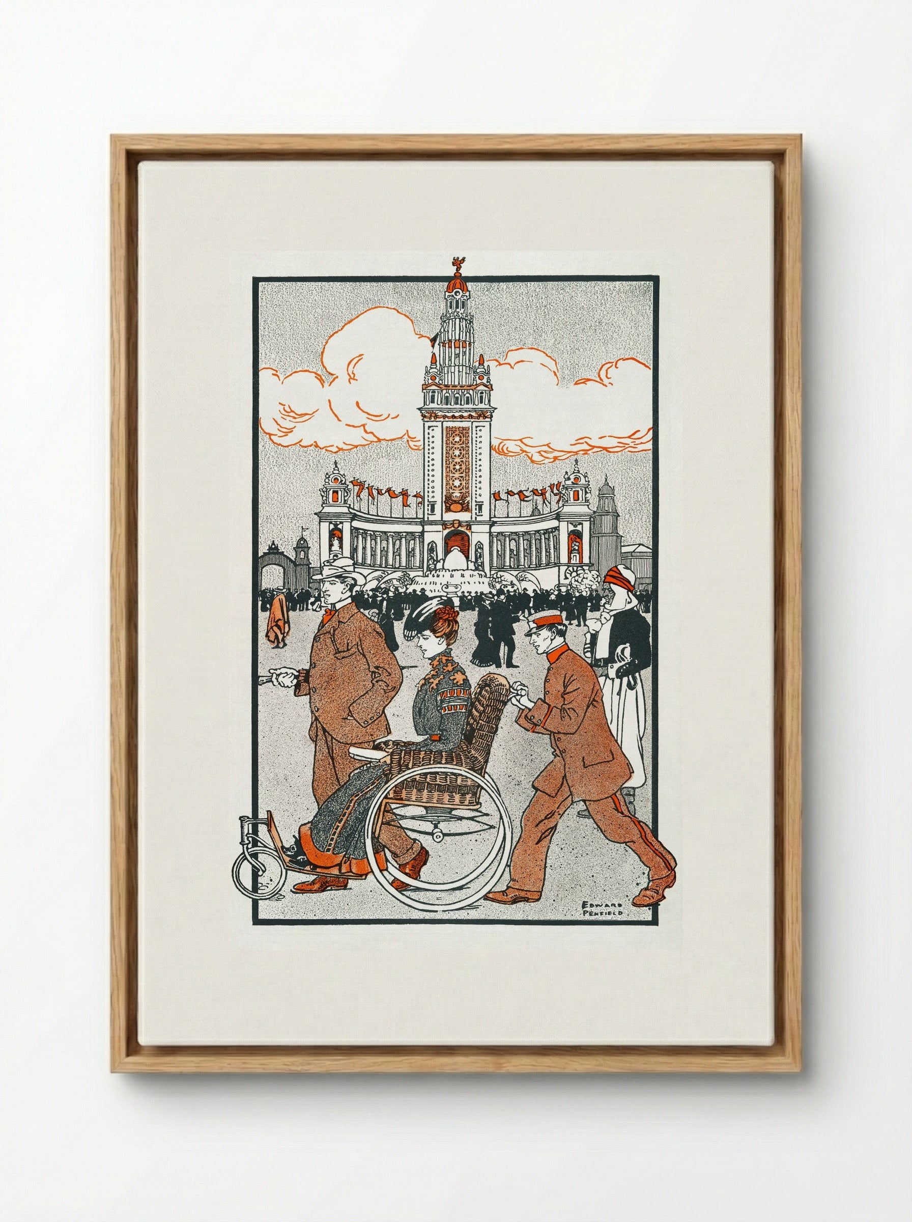 Pan-American Exposition, 1901 - Edward Penfield - Framed Canvas Wood
