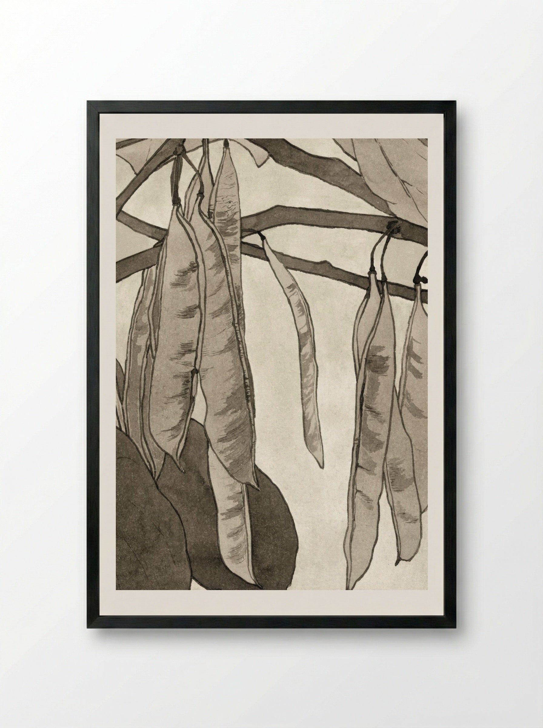 Red Bud (1915) - Hannah Borger Overbeck - Framed Print Black