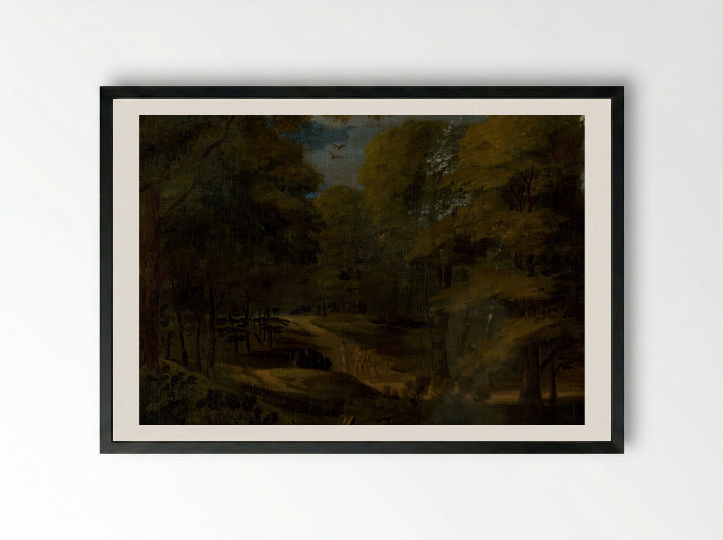 Venus Lamenting over the Dead Adonis - Erasmus Quellinus II - Framed Print Black