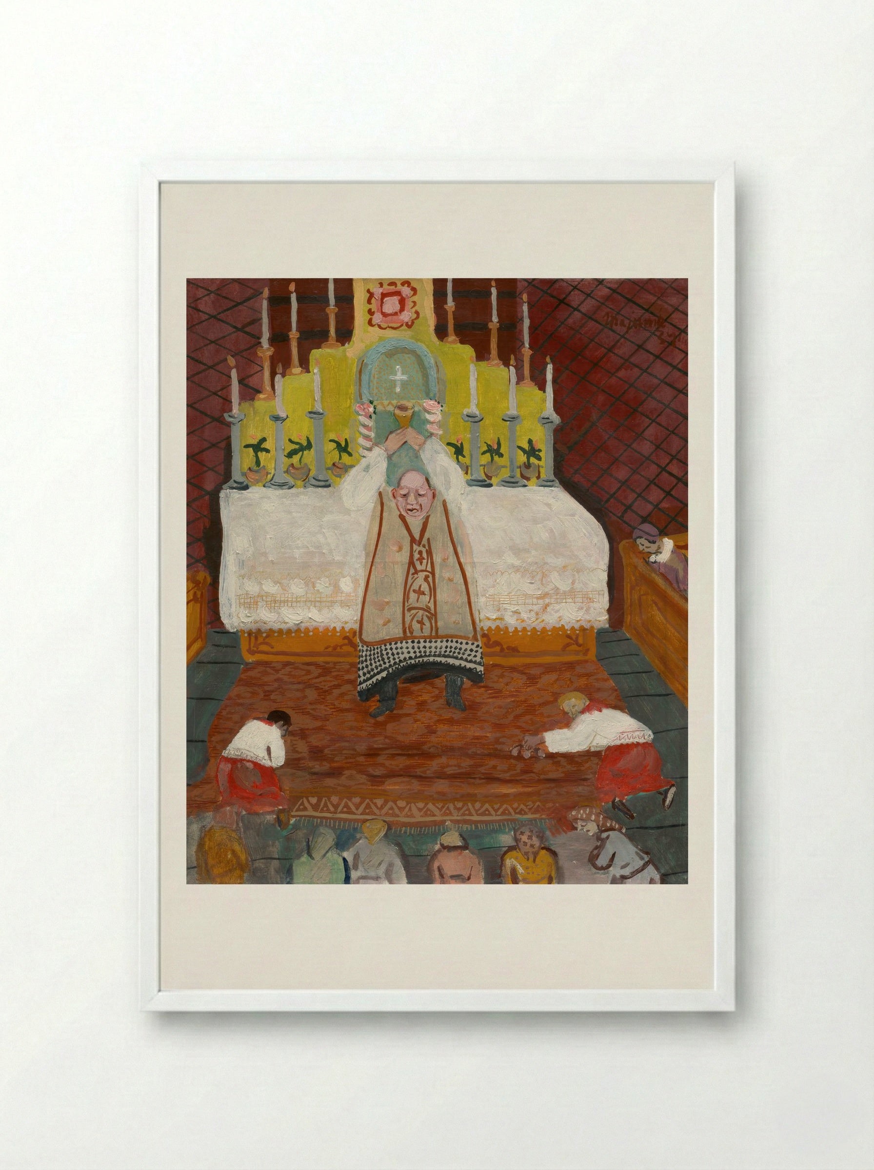 Upheaval - Cyprián Majerník - Framed Print White
