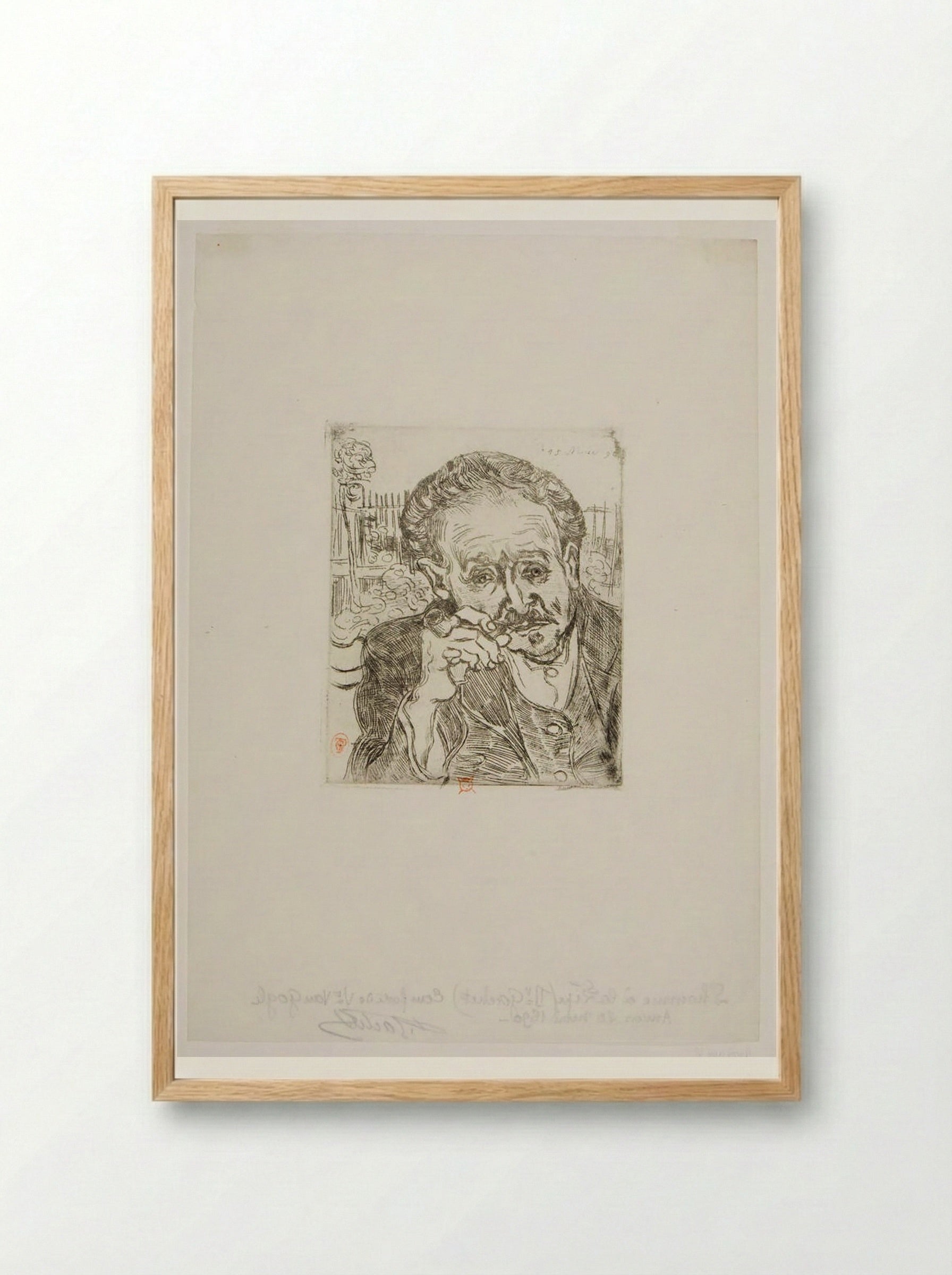 Dr. Gachet - Vincent van Gogh - Framed Print Wood