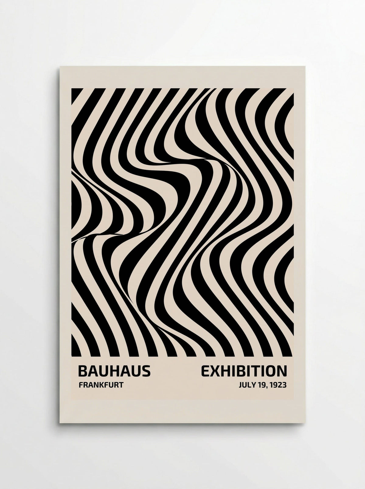 Bauhaus Optical Flow - Frankfurt Exhibition - Poster