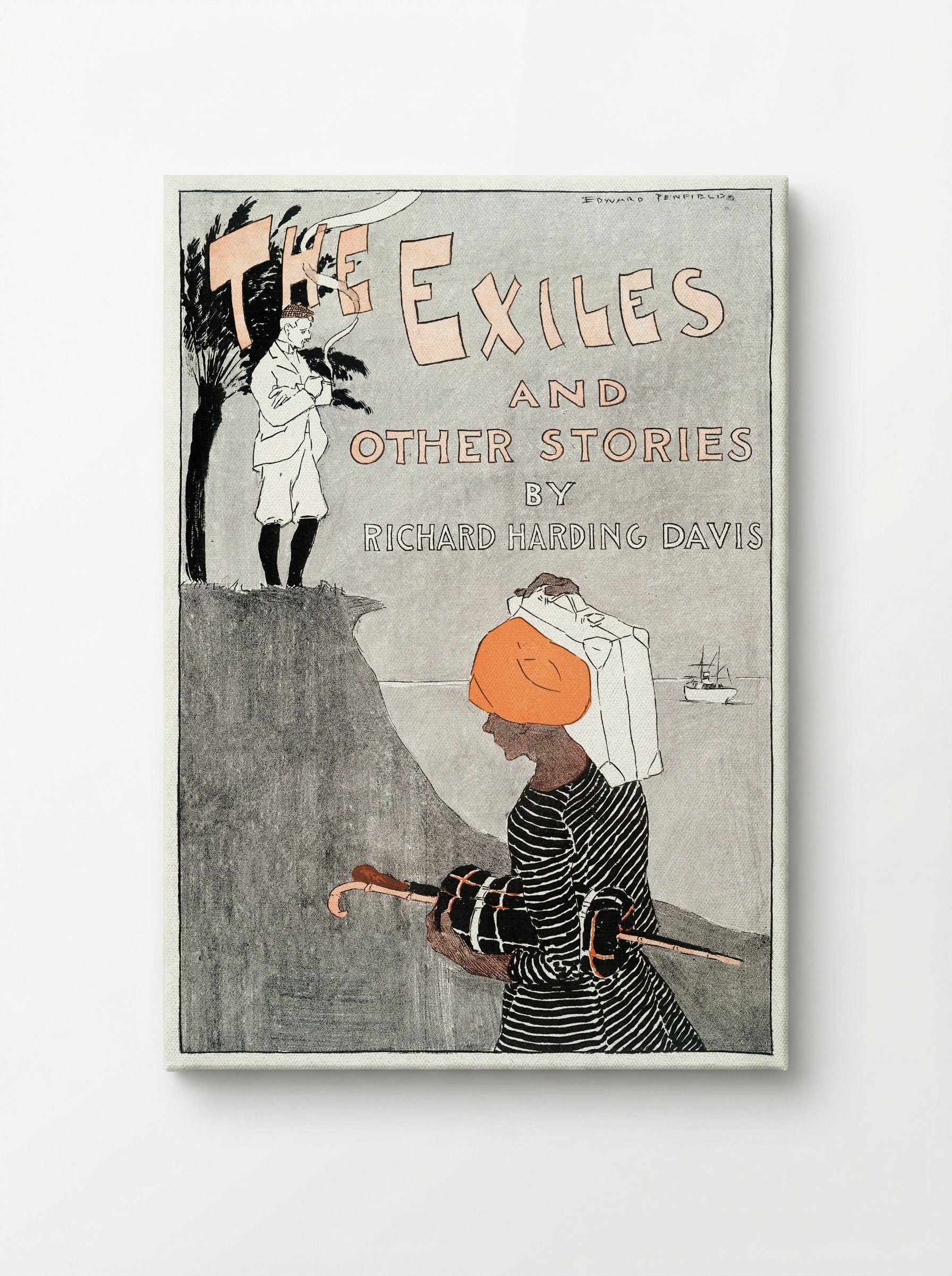 The Exiles and Other Stories by Richard Harding Davis - Edward Penfield - Canvas